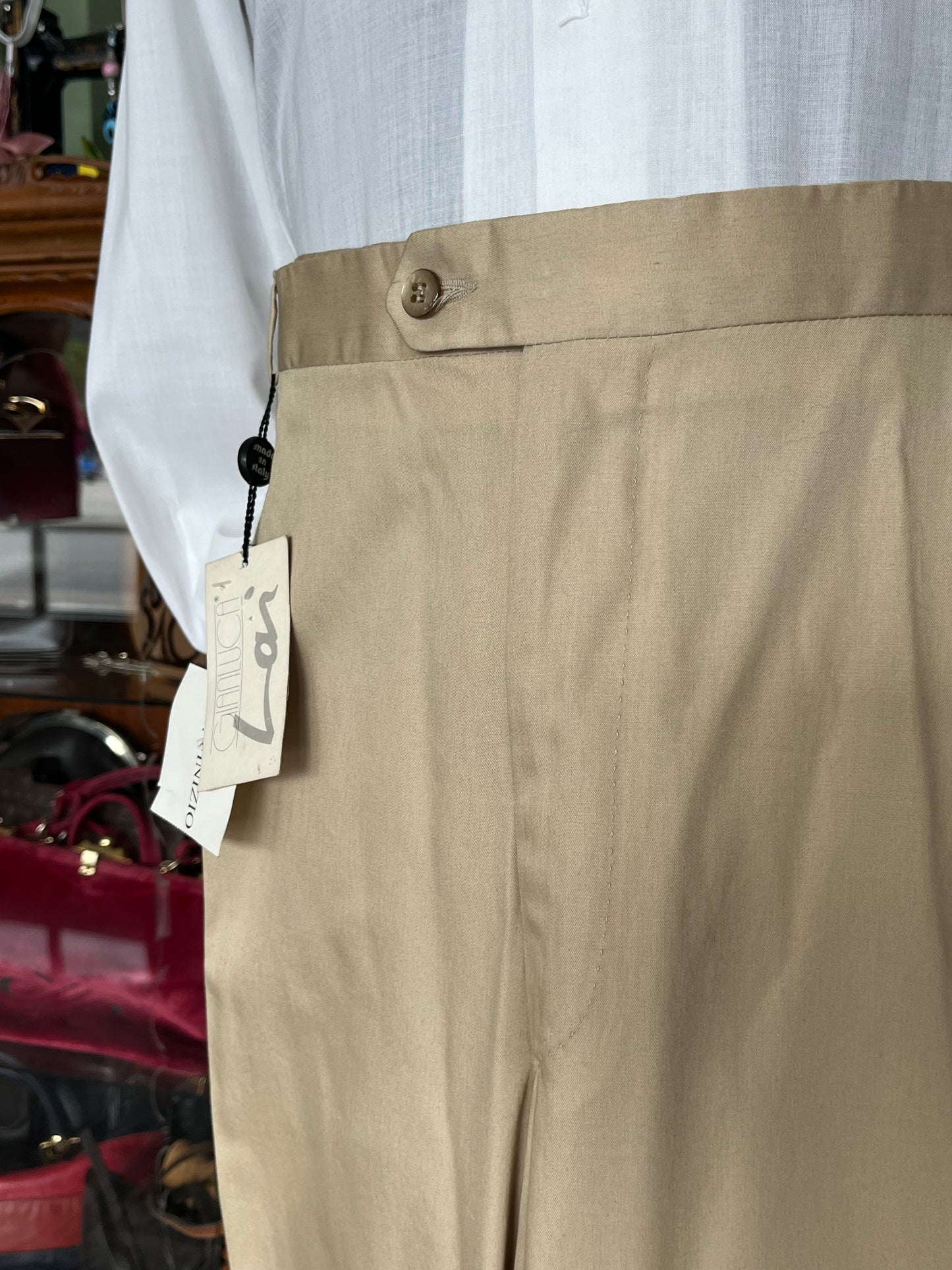 Calzoni in cotone crema tg. 62