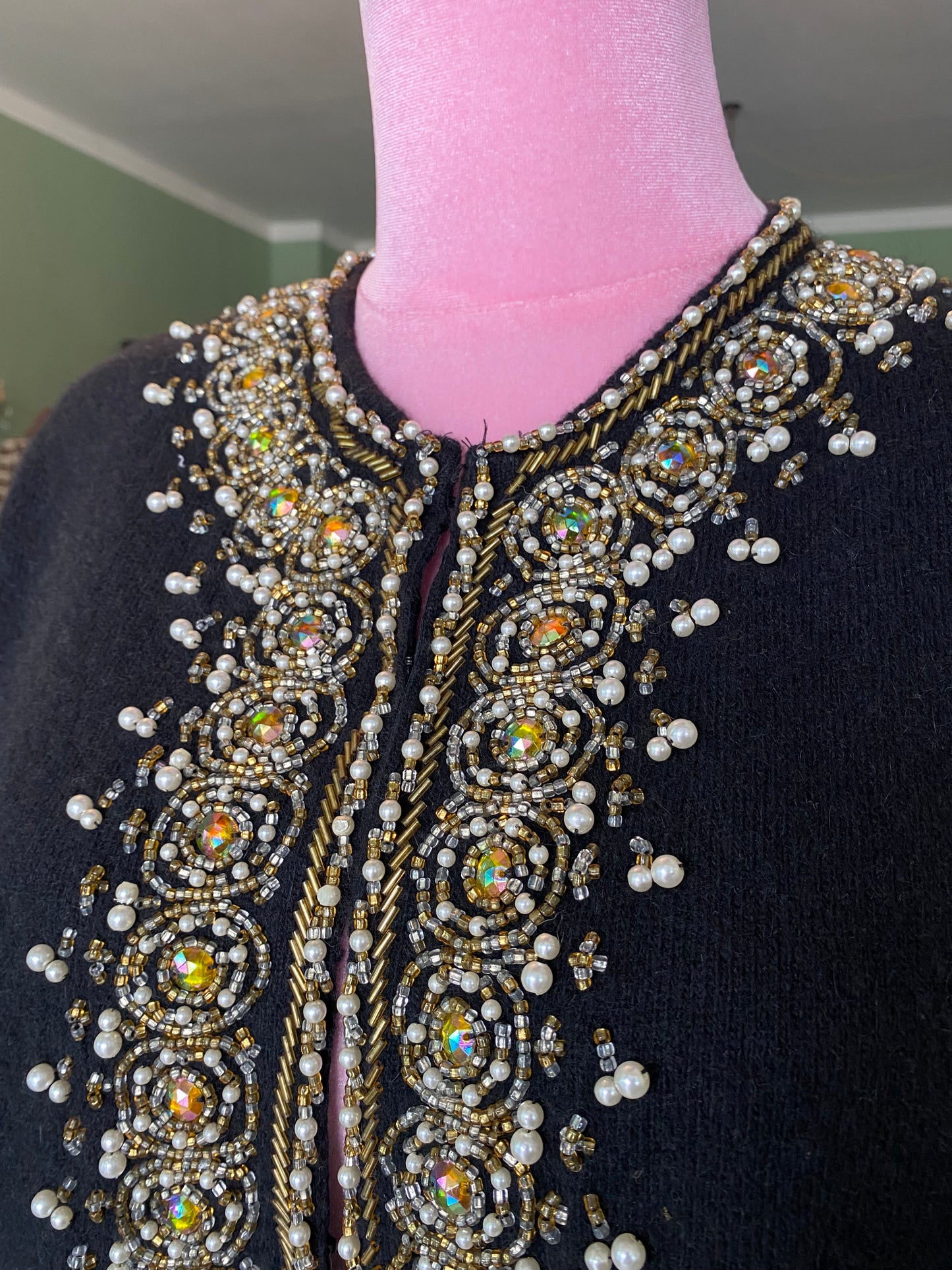 Cardigan anni ‘60 con ricami - TG. 44/46