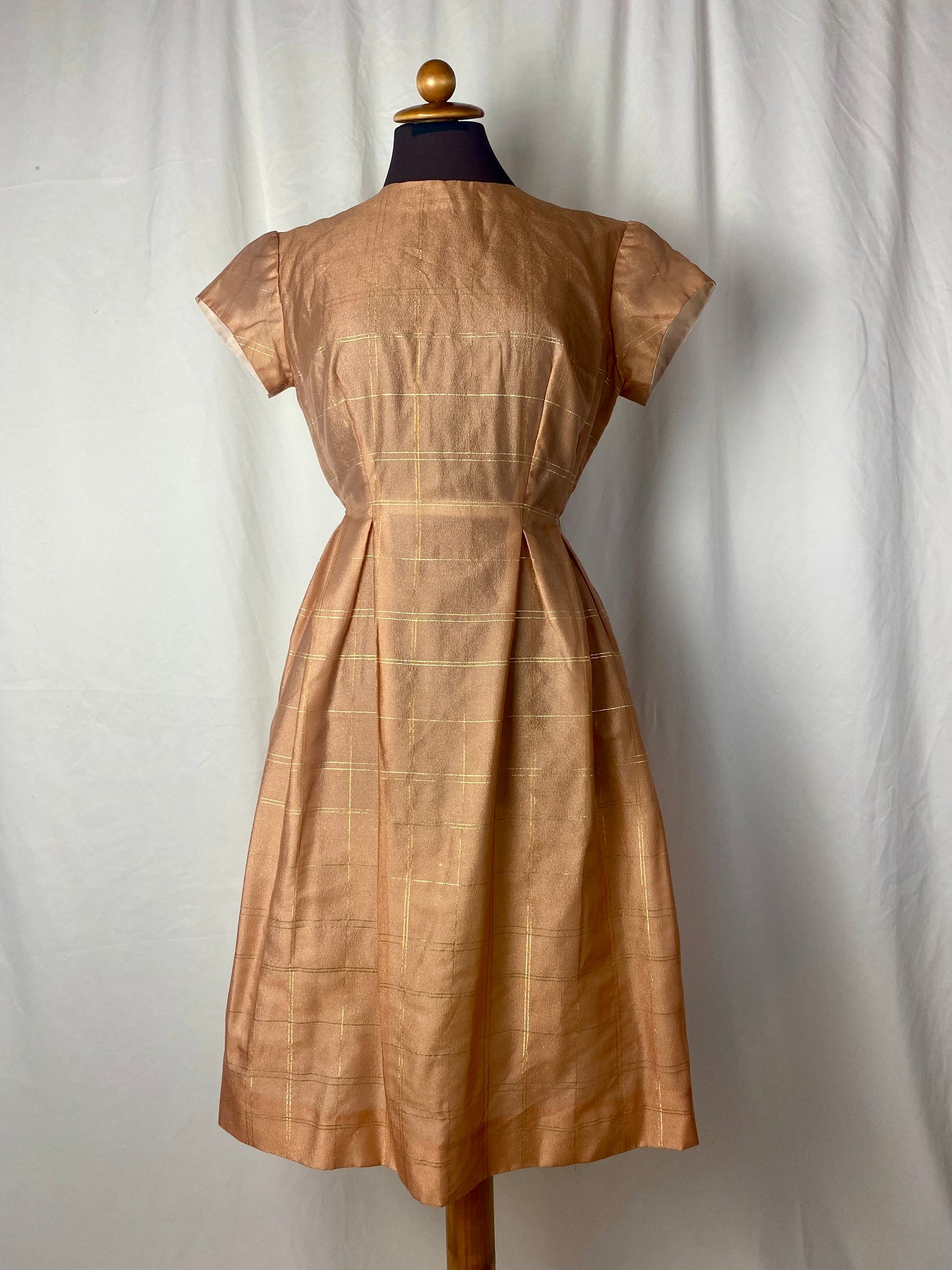 Abito anni ‘50 rosa e oro - TG. 40/42