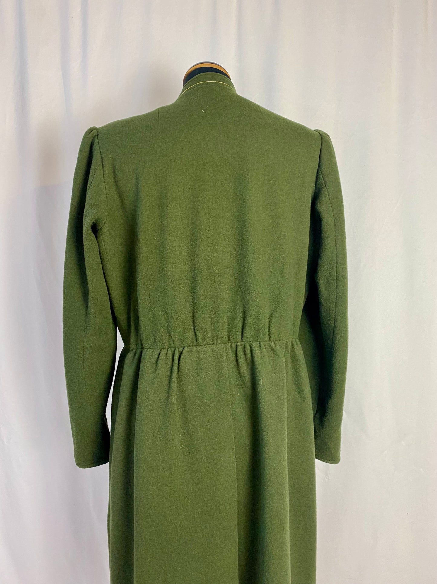 Abito verde bosco in lana - TG 48/50