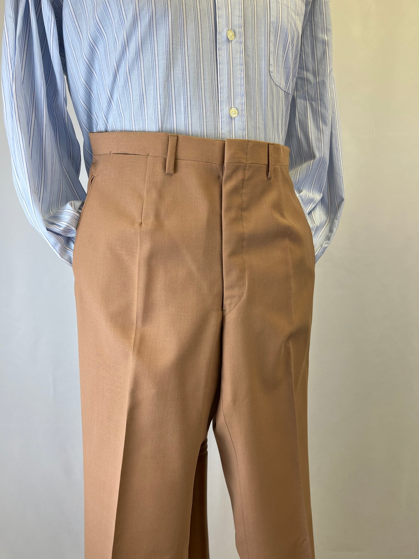 Calzoni pura lana beige tg. 50-52