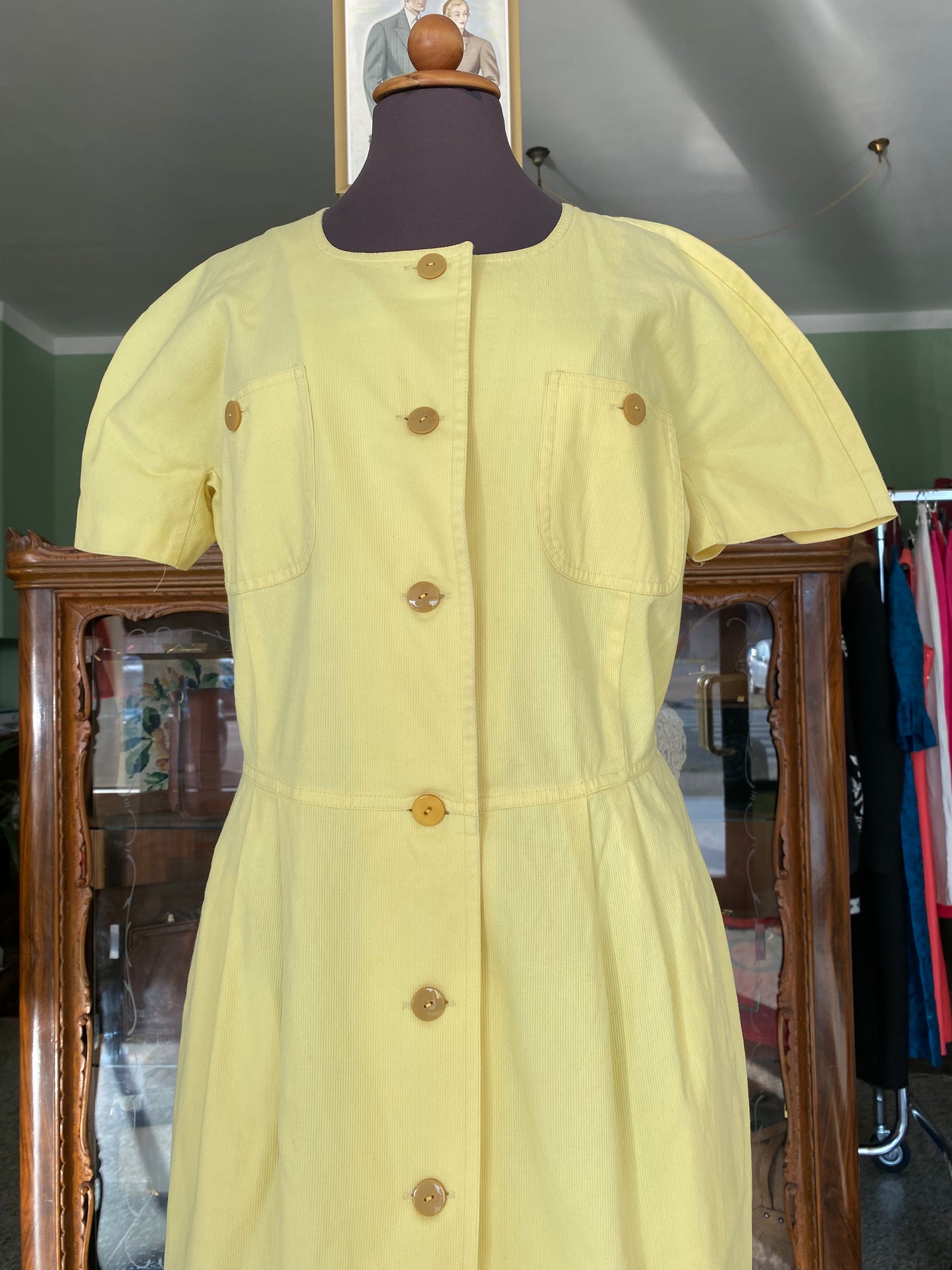 Abito cotone giallo - TG. 46