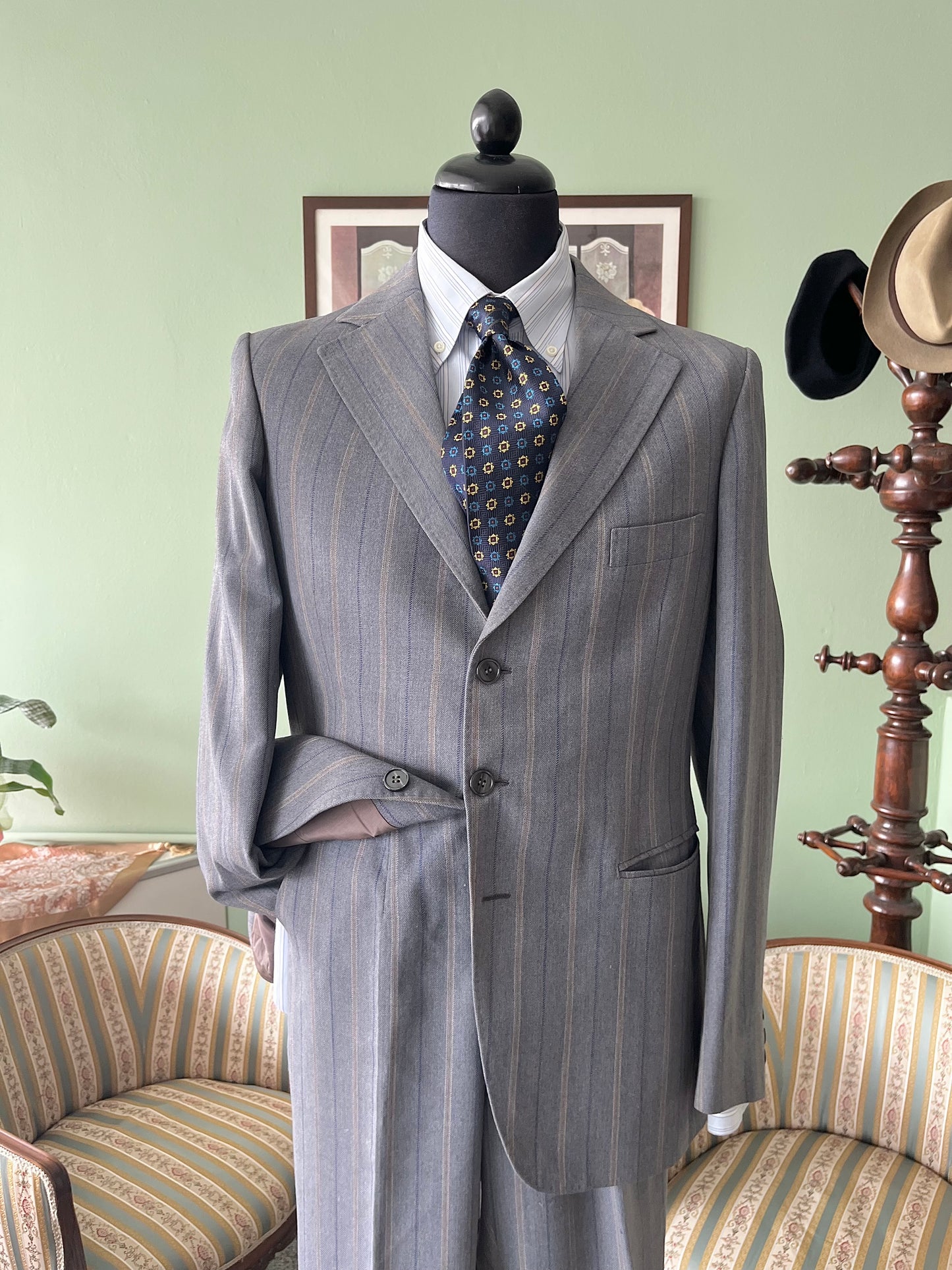 Completo anni ‘70 grigio/polvere