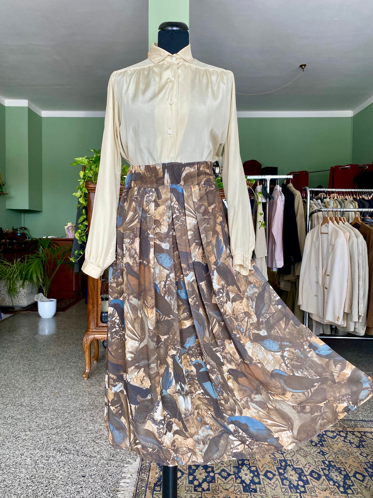 Camicia champagne in misto seta - TG. 38/40