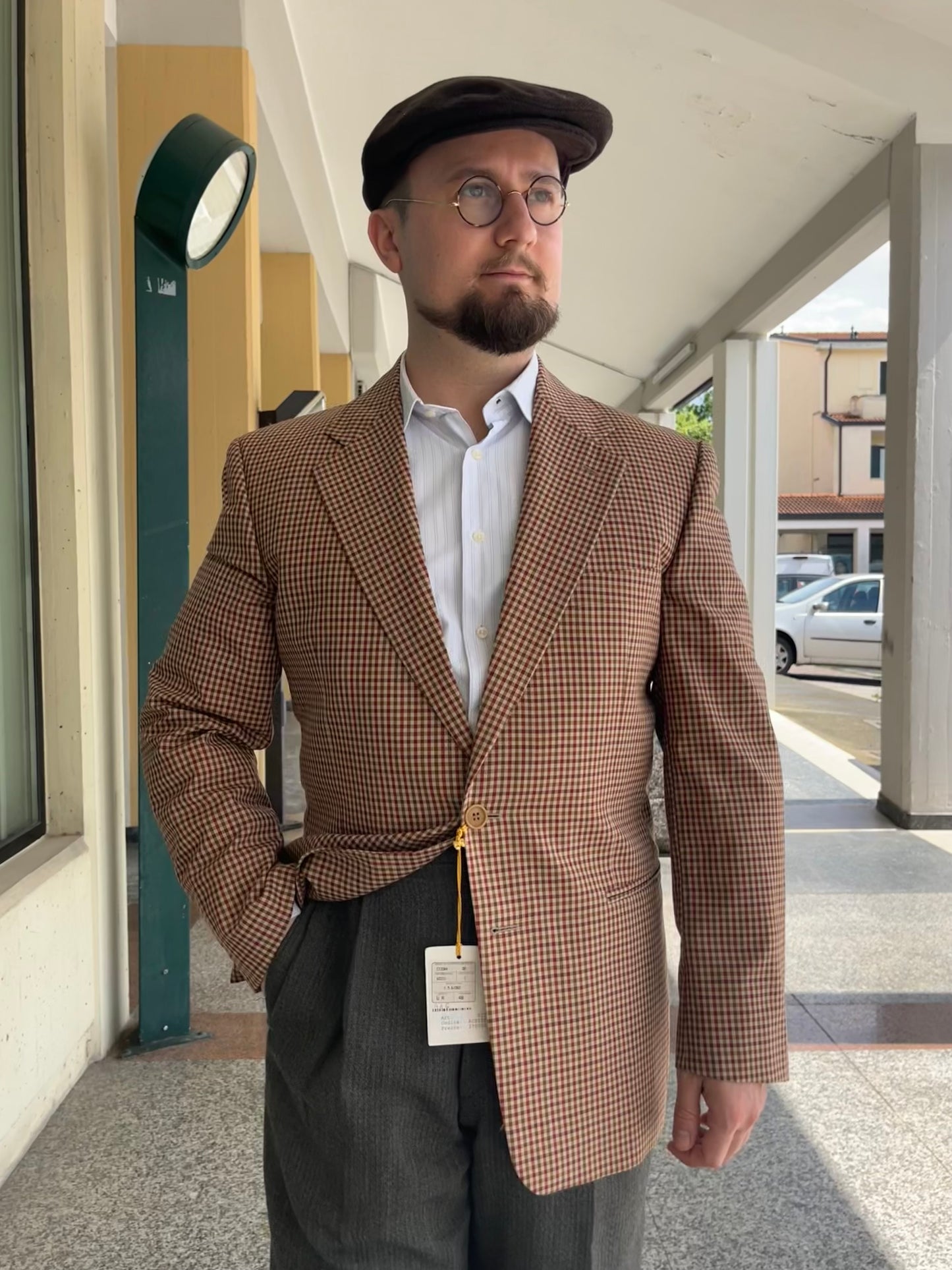 Giacca anni '80 in fresco di lana NOS