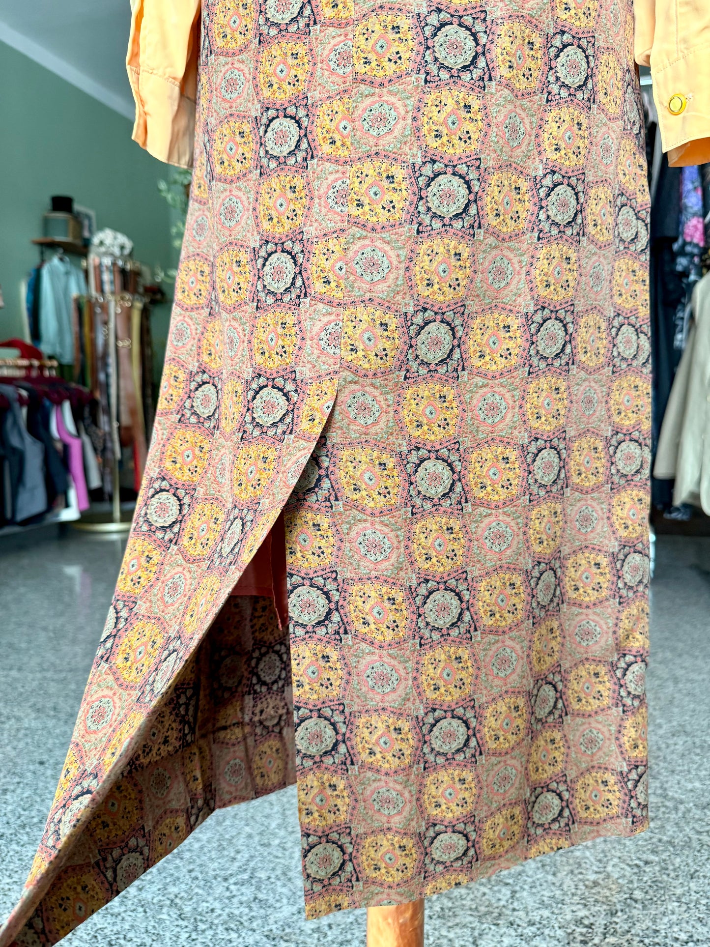 Gonna longuette in pura seta - TG. 44