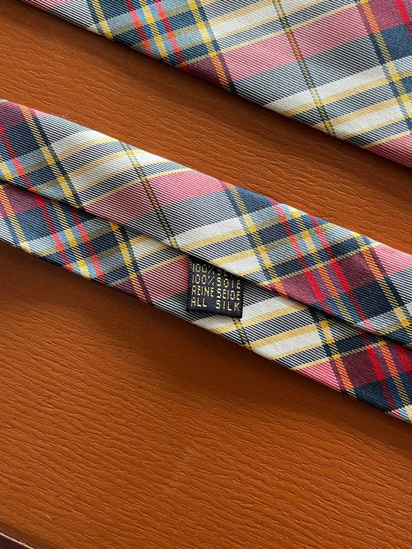 Cravatta anni ‘80 tartan