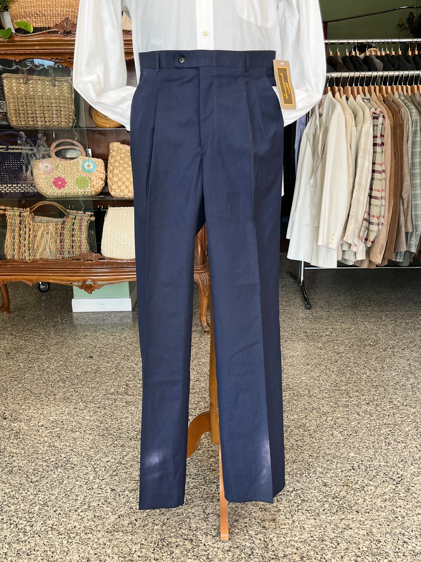 Calzoni in lino/cotone NOS tg. 46
