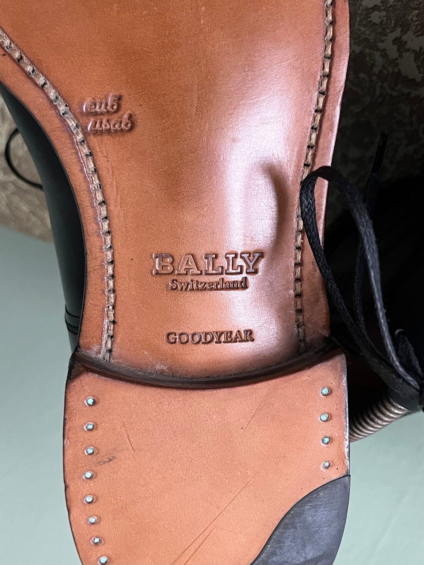Scarpe Bally derby pelle nera tg. 39