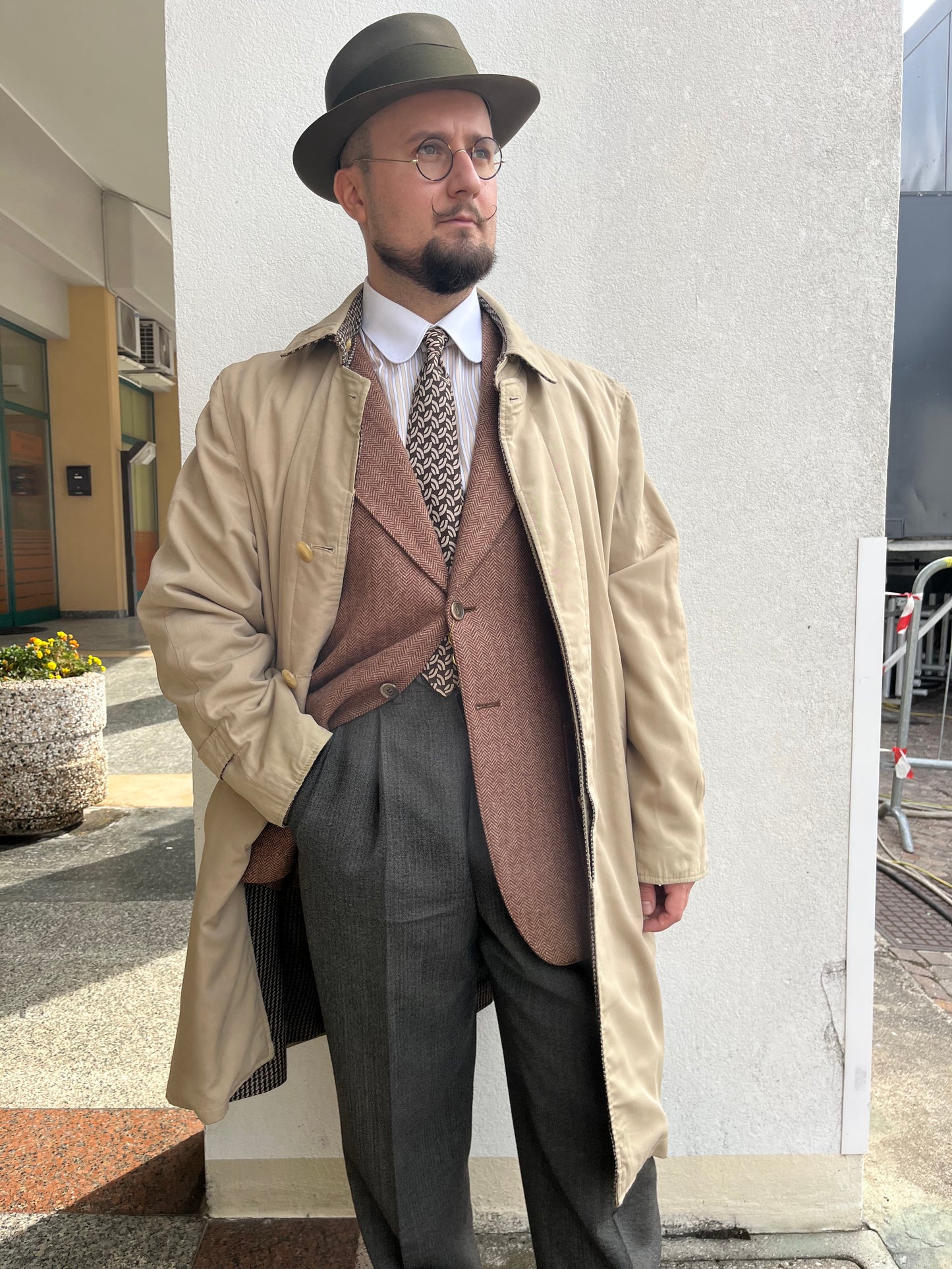 Trench anni ‘80 double face