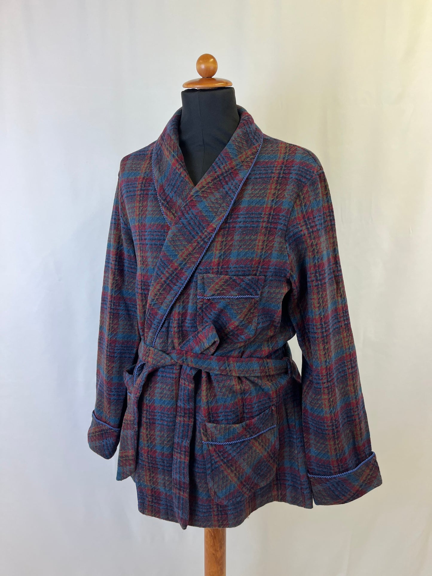 Giacca da camera blu e borgogna L-XL
