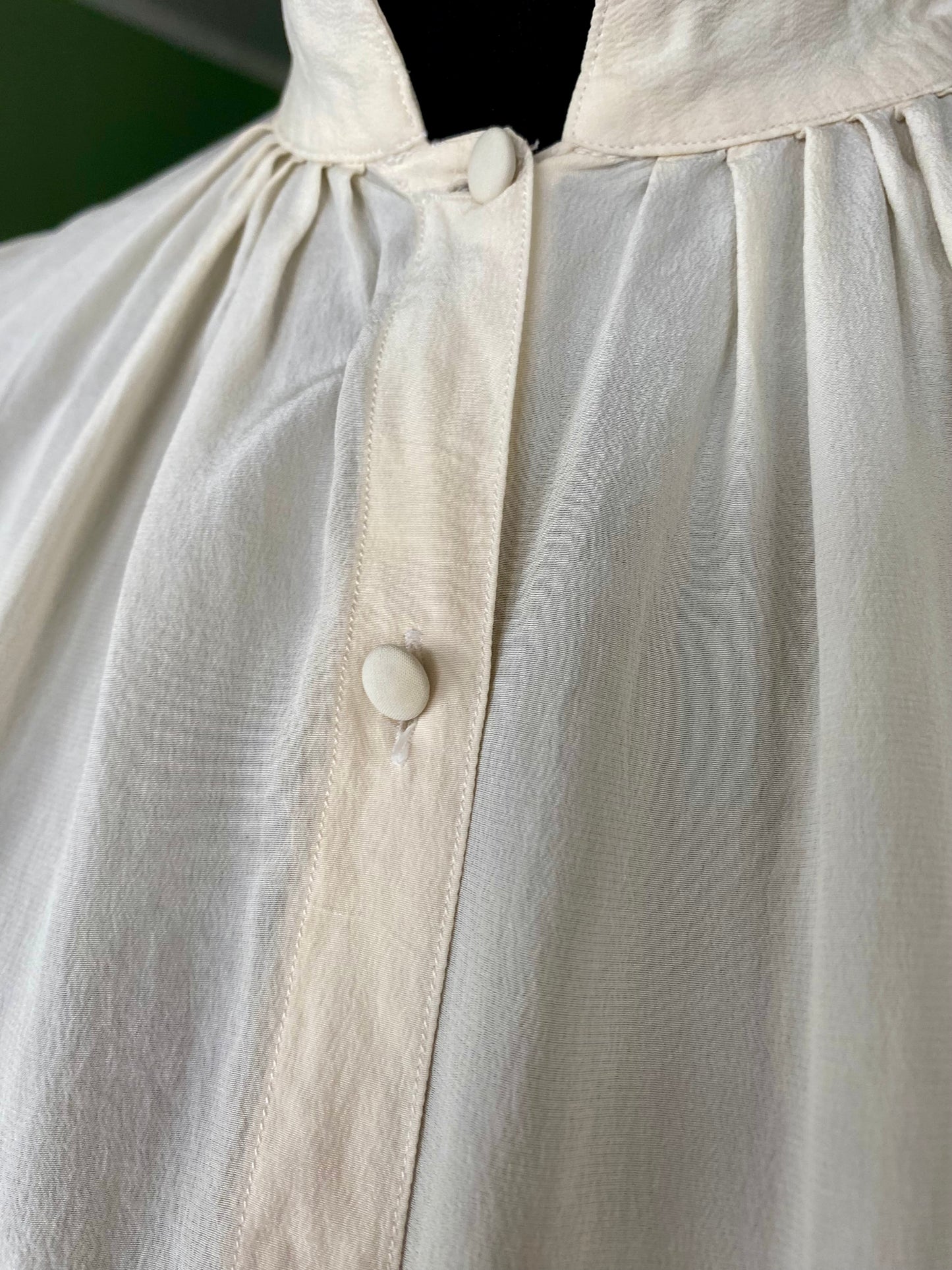 Camicia panna in 100% seta - TG 44/46 circa