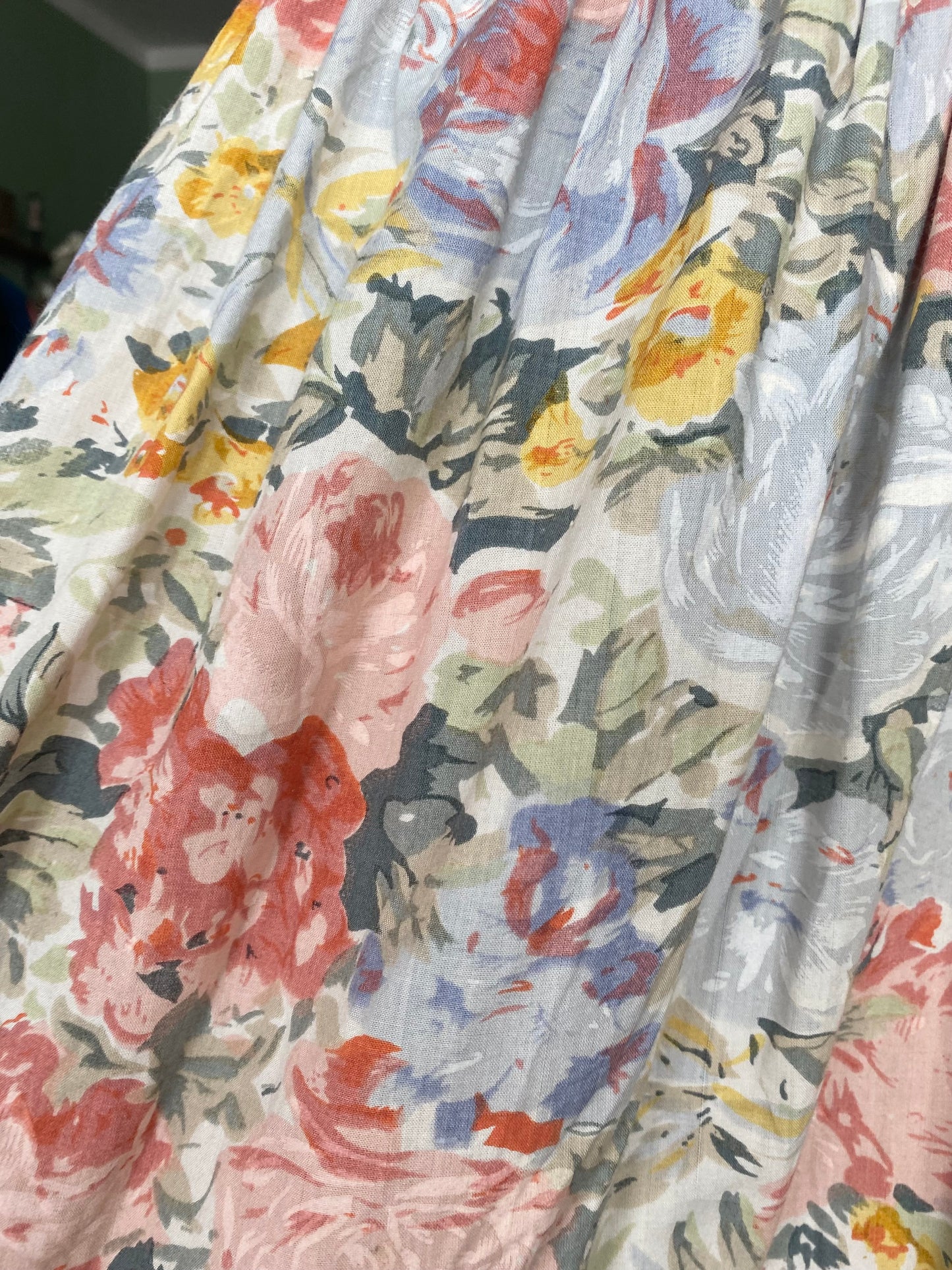 Abito anni ‘80 romantico in cotone - TG. 44 circa