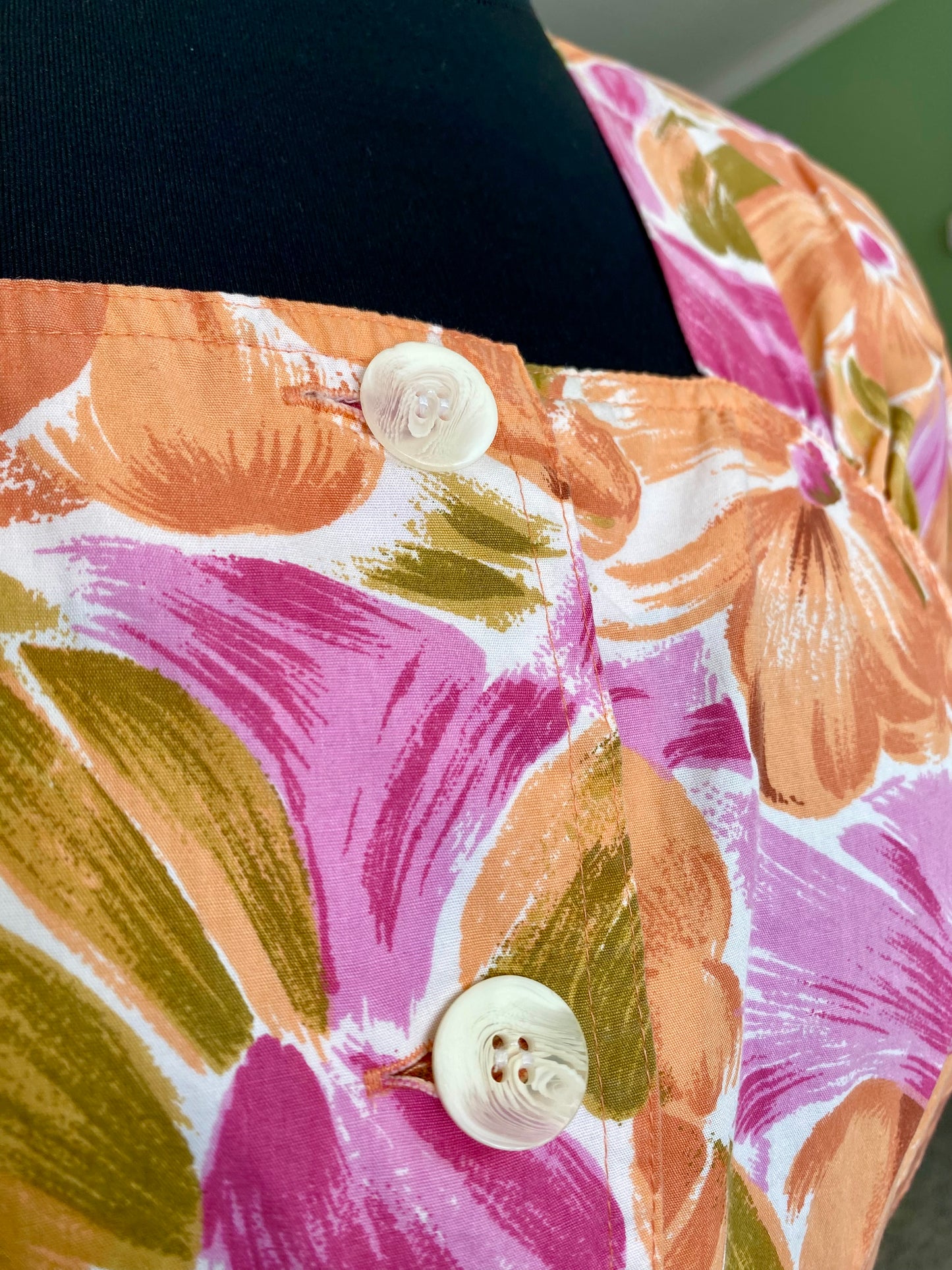 Abito in cotone con stamp floreale - TG. 42 circa