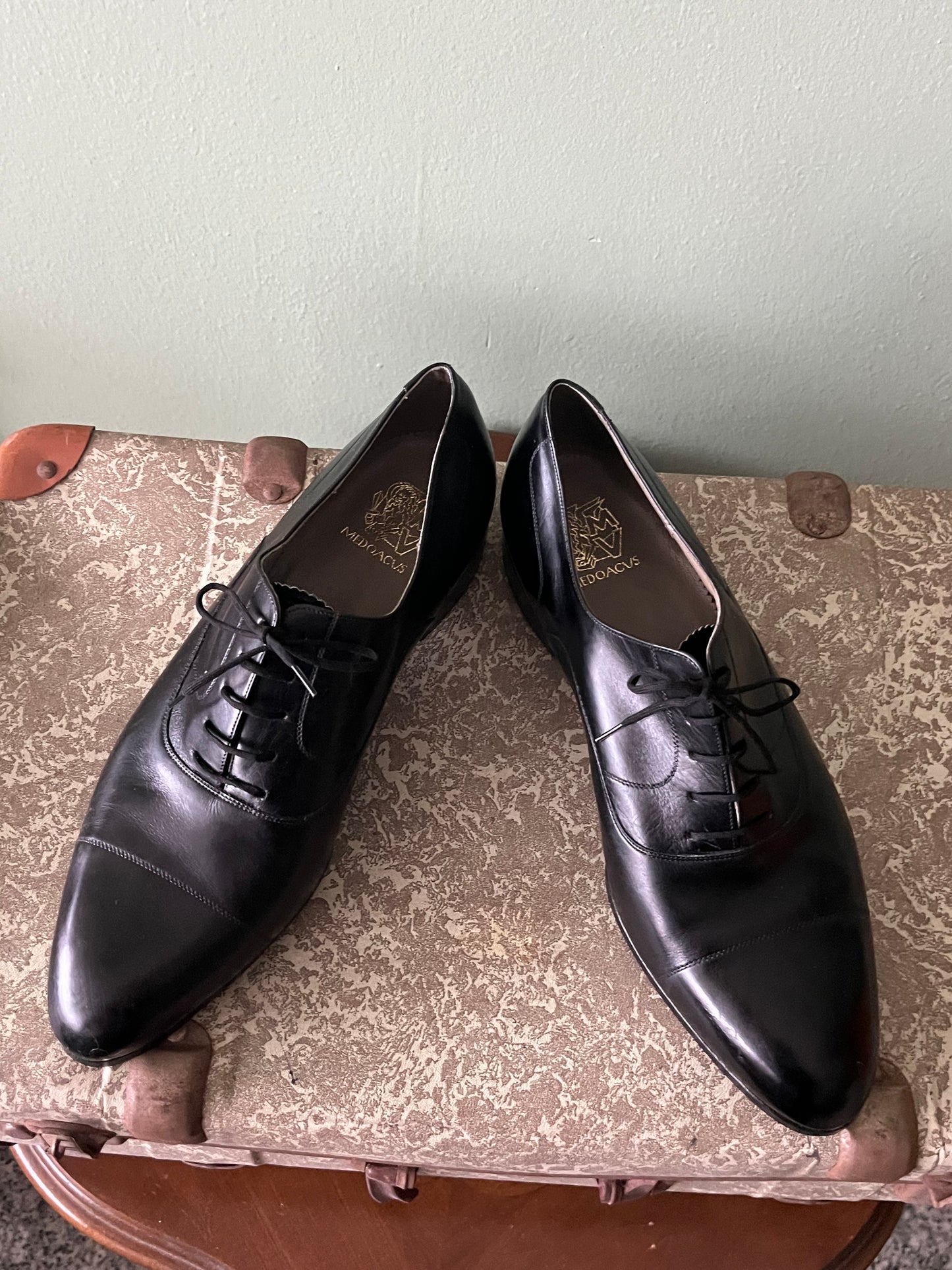 Scarpe oxford pelle nera tg. 40-41