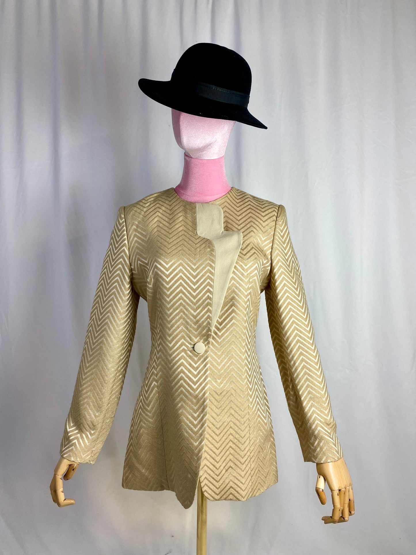 Giacca fantasia Chevron- TG. 40/42