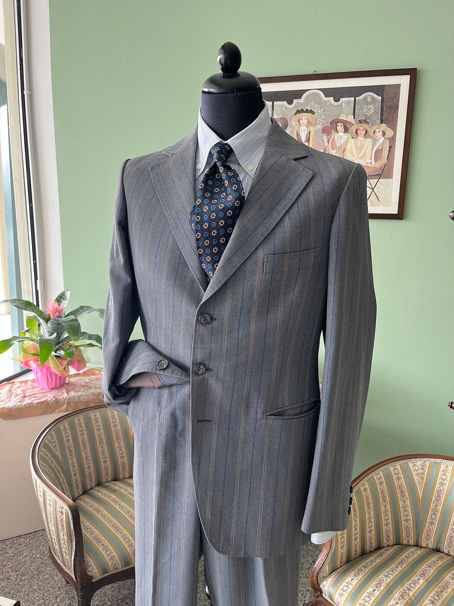 Completo anni ‘70 grigio/polvere