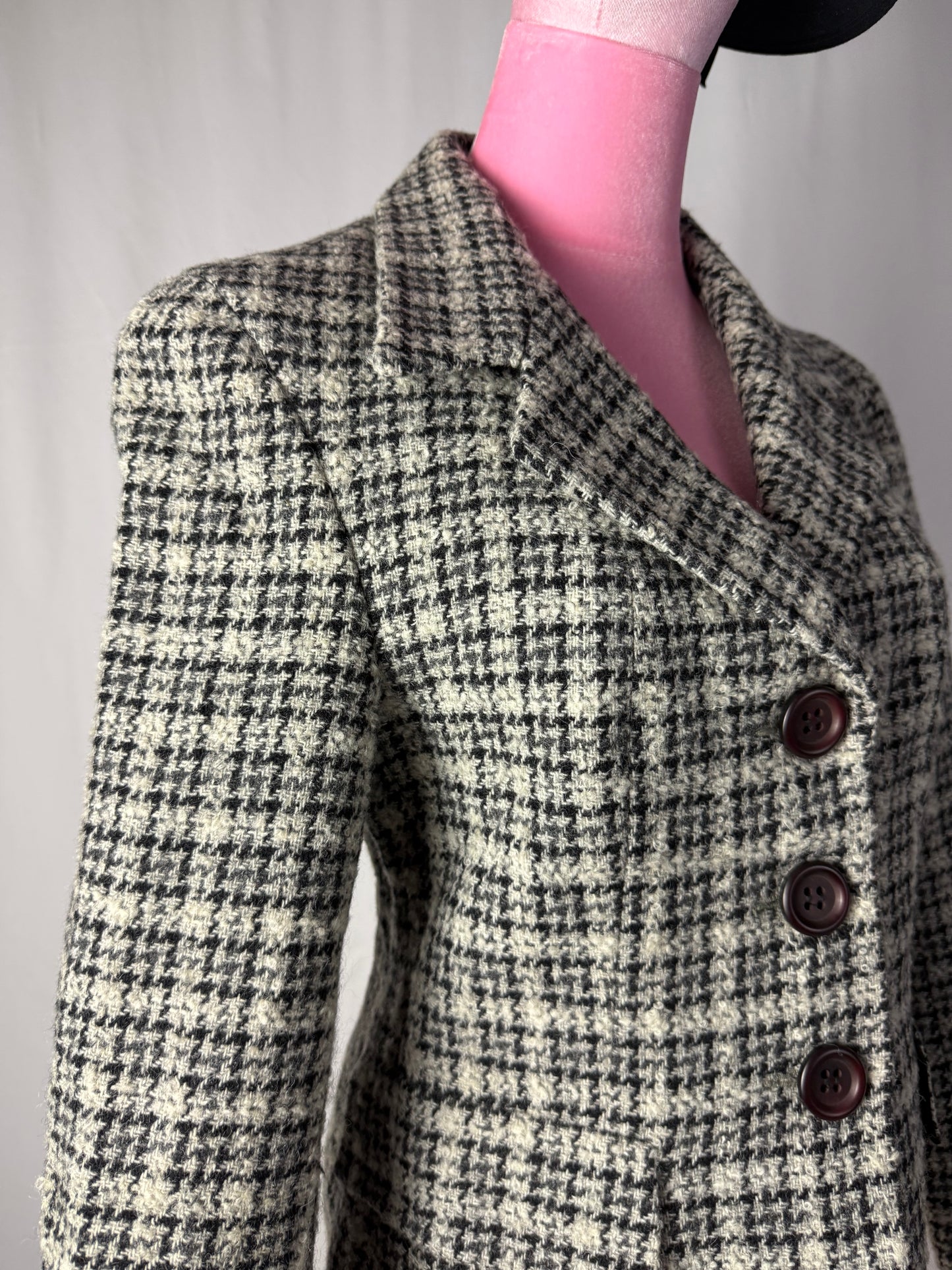 Giacca pied de poule bianco e nero - TG. 38