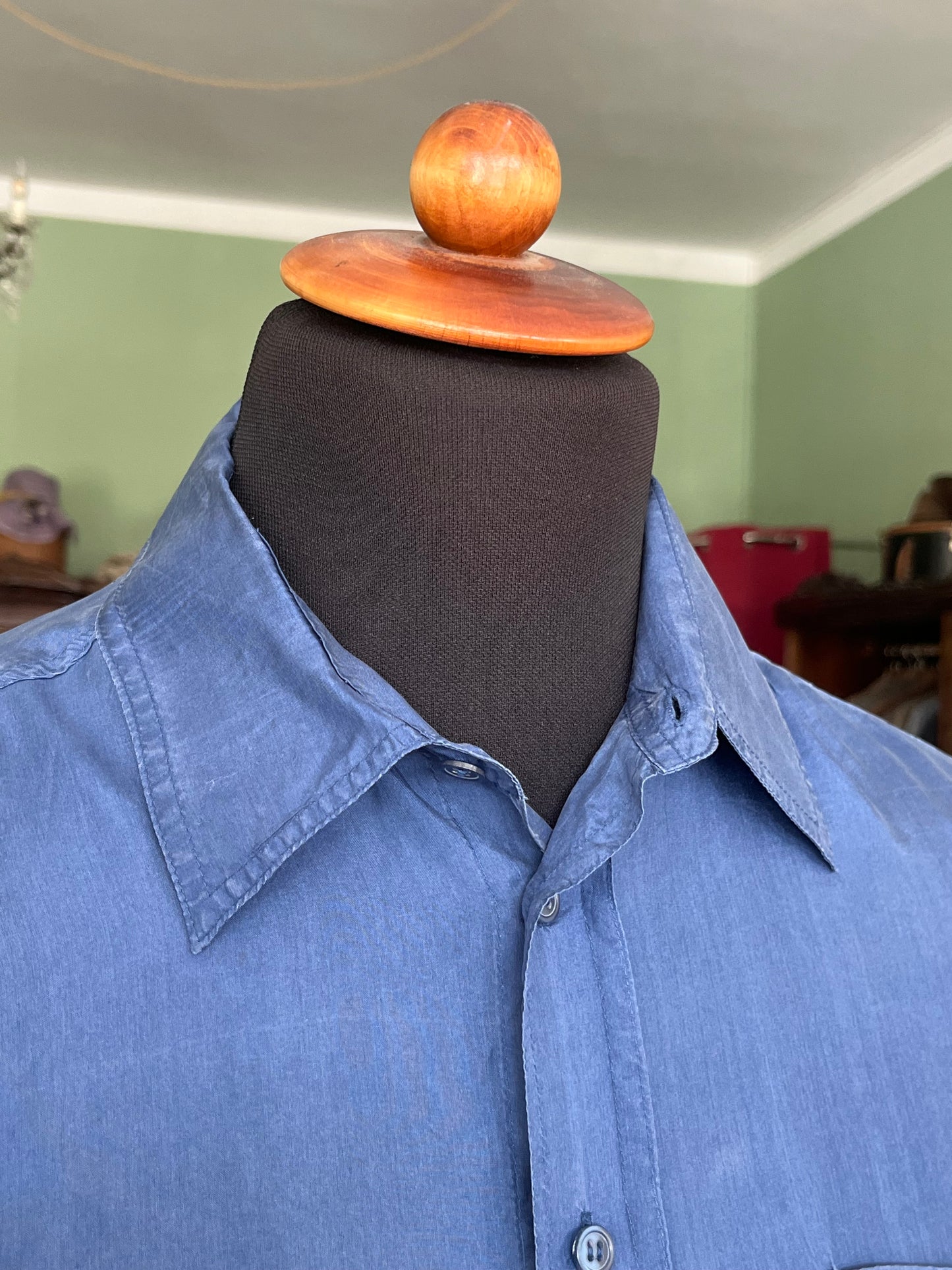 Camicia pura seta a maniche corte tg. M-L