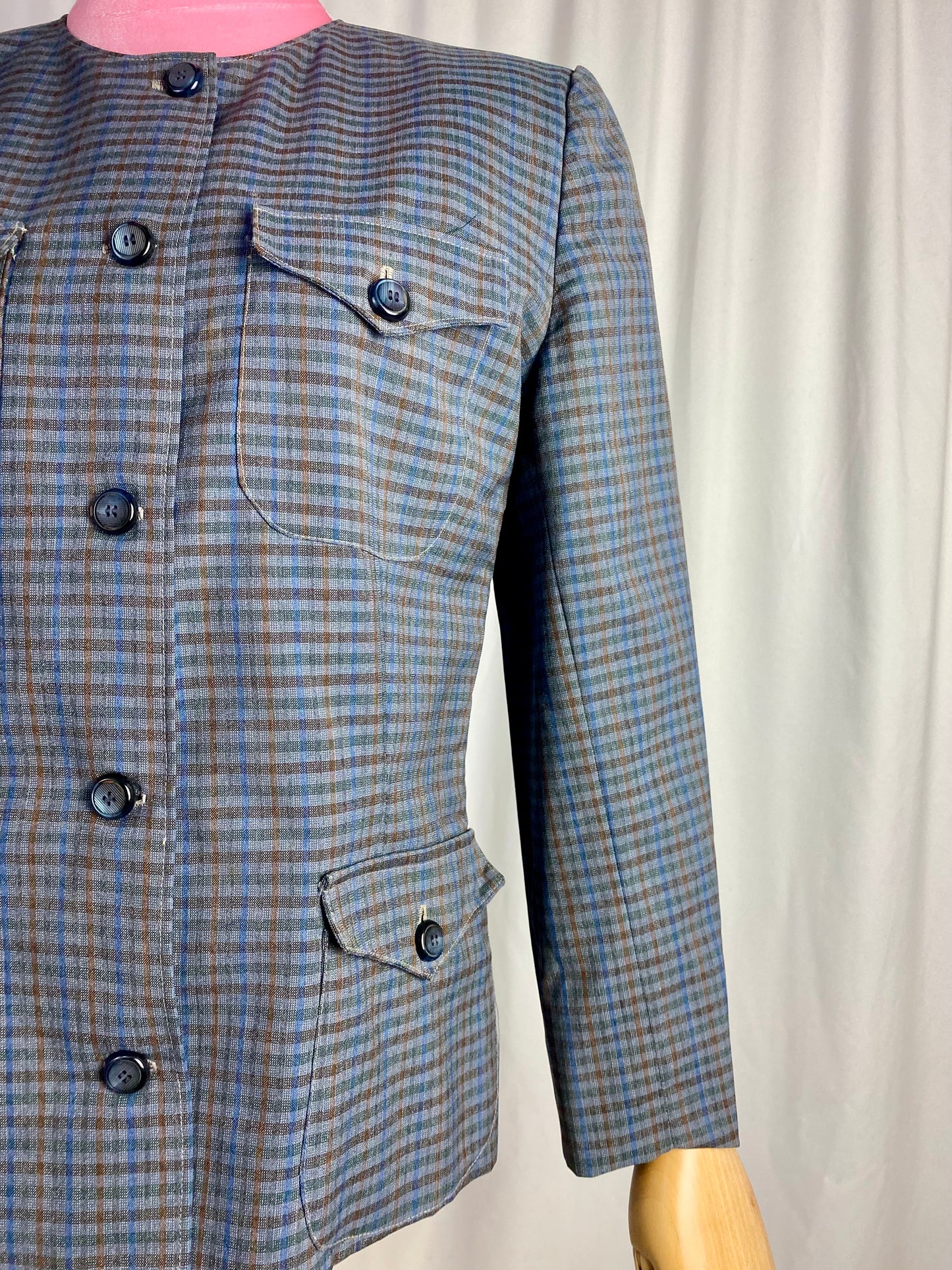 Giacca fantasia check - TG. 40/42
