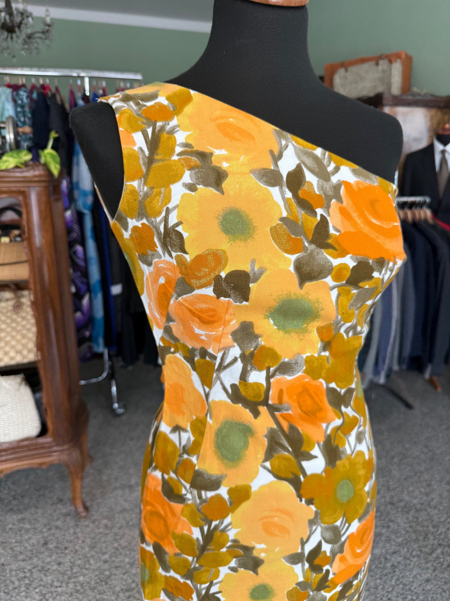Abito sartoriale anni ‘60 monospalla - TG. 40