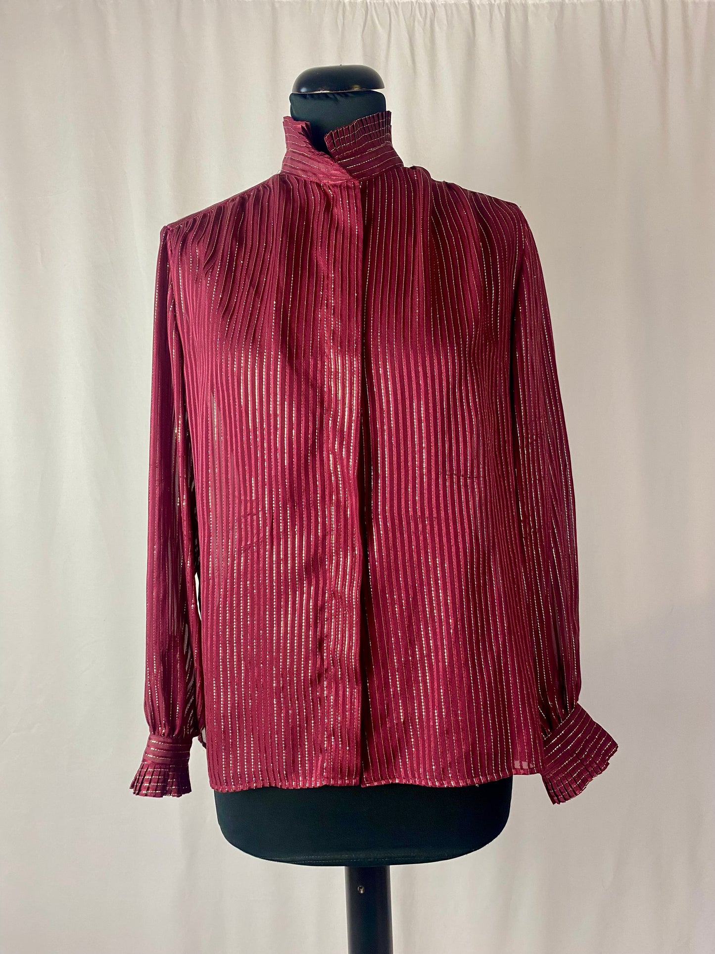 Camicia in seta bordeaux - TG. 40/42