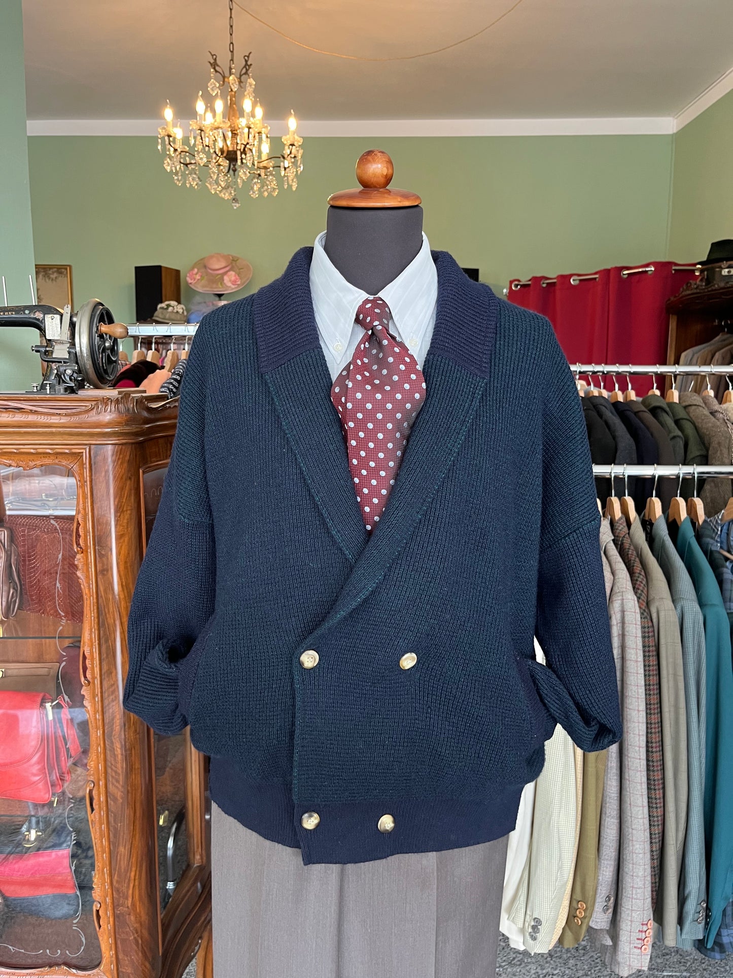 Cardigan doppiopetto anni ‘80 tg. XL-XXL