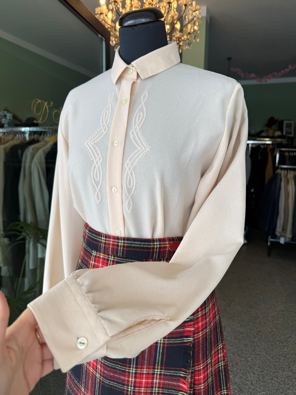 Camicia biscotto in crepe - TG. 44