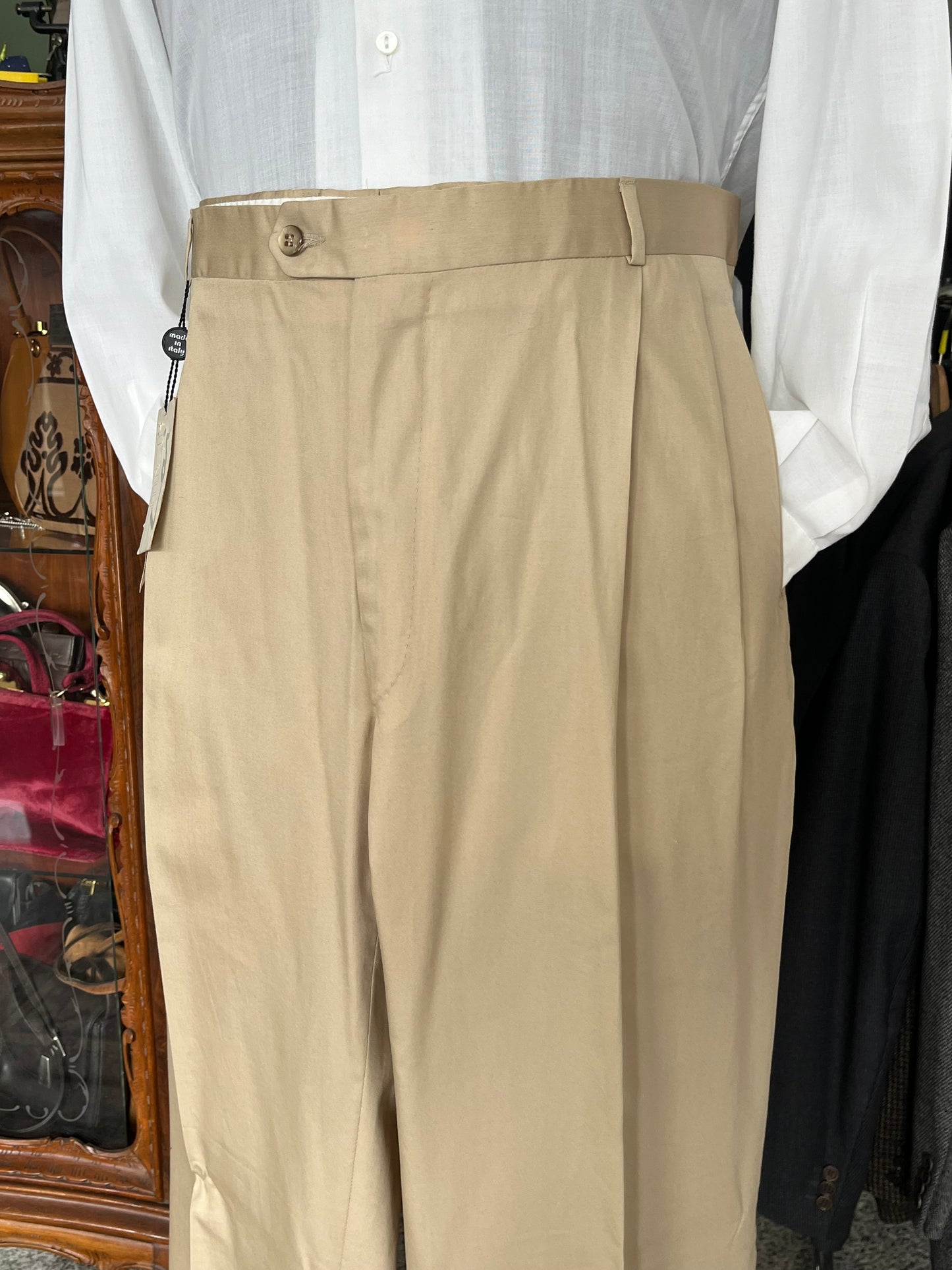 Calzoni in cotone crema tg. 62