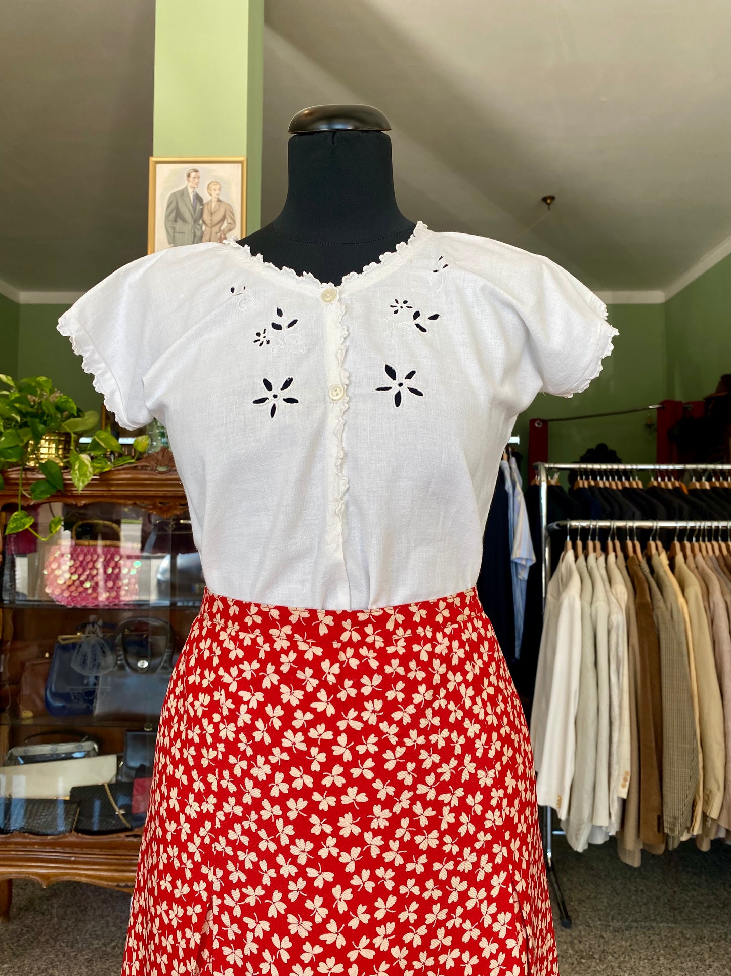 Blusa anni ‘50 in cotone - TG. 38