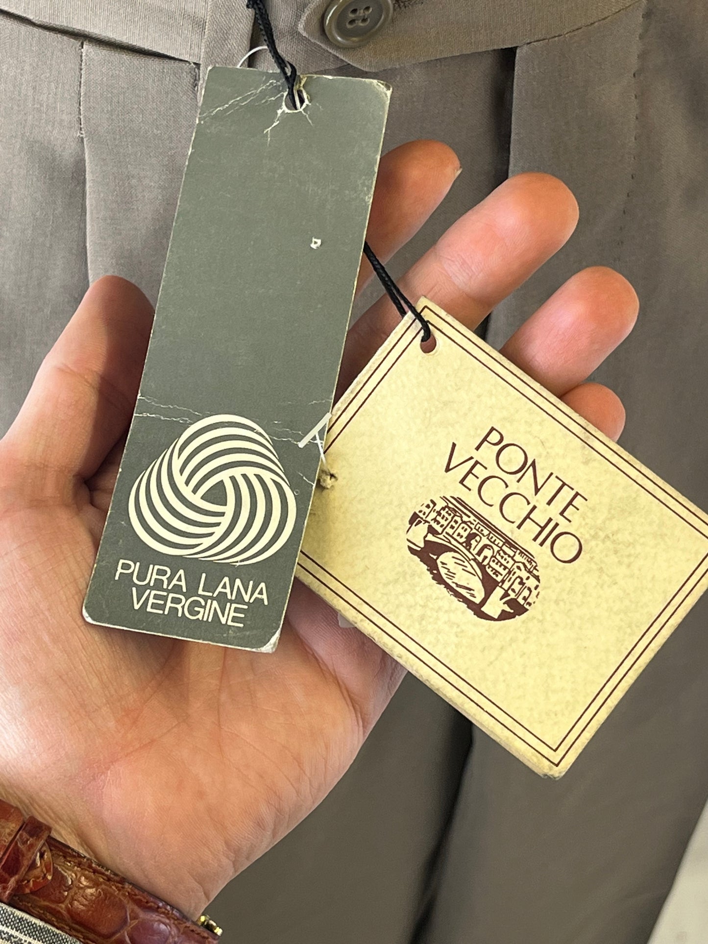 Calzoni fresco di lana tortora tg. 46