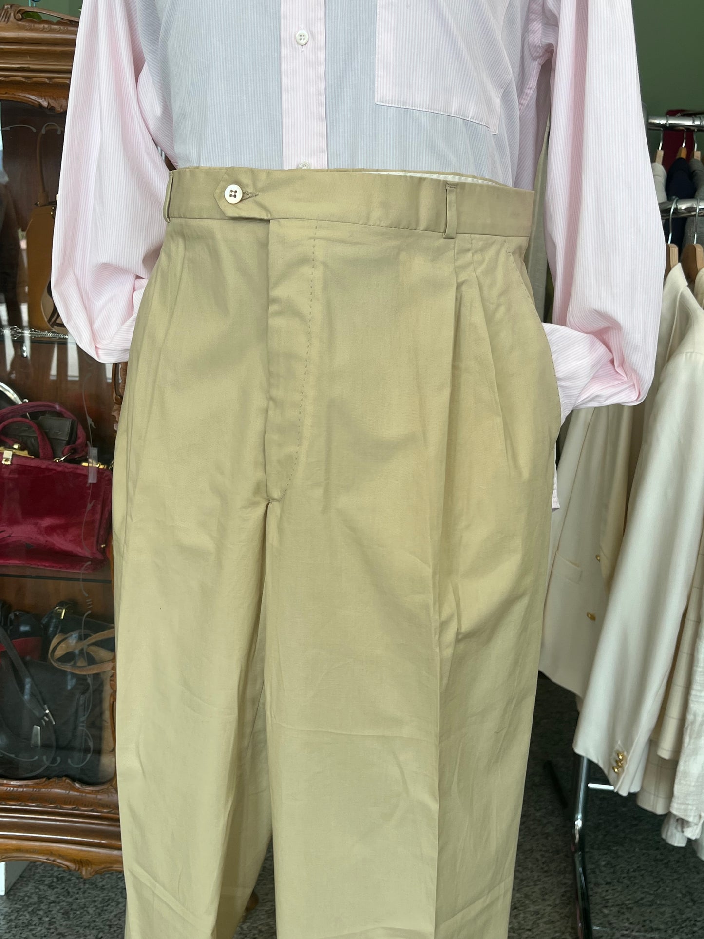 Calzoni in cotone crema tg. 56-58