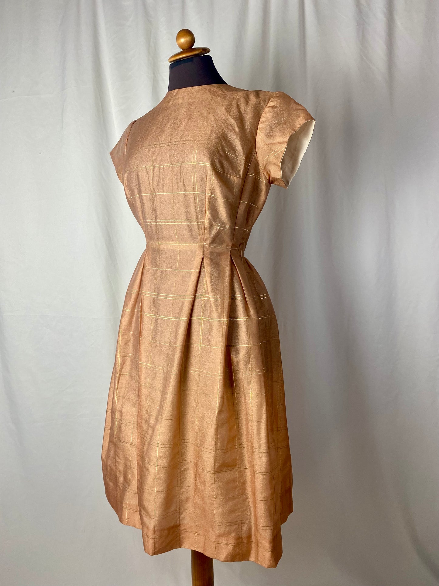 Abito anni ‘50 rosa e oro - TG. 40/42