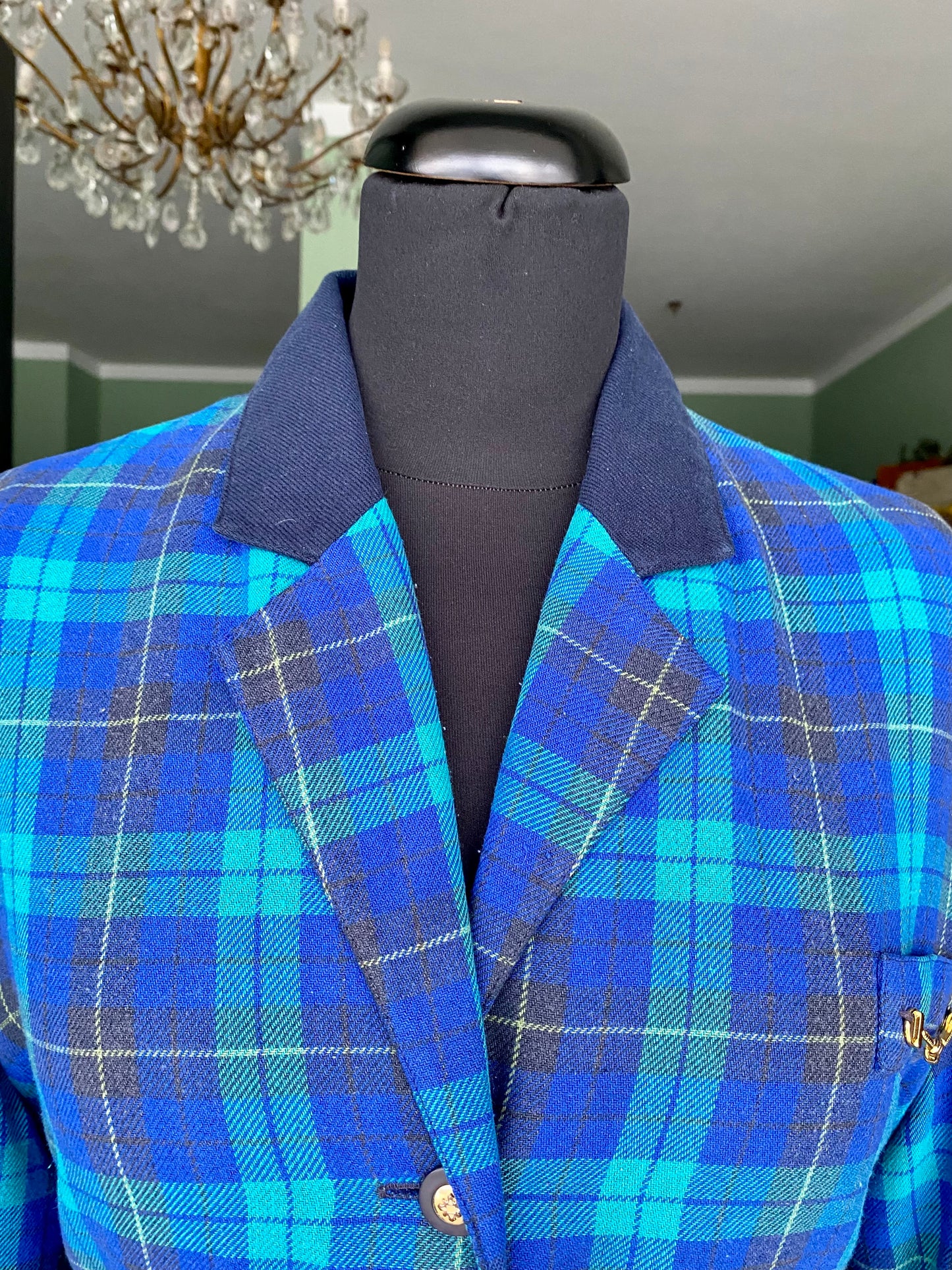 Abito tartan blu - TG. 44/46