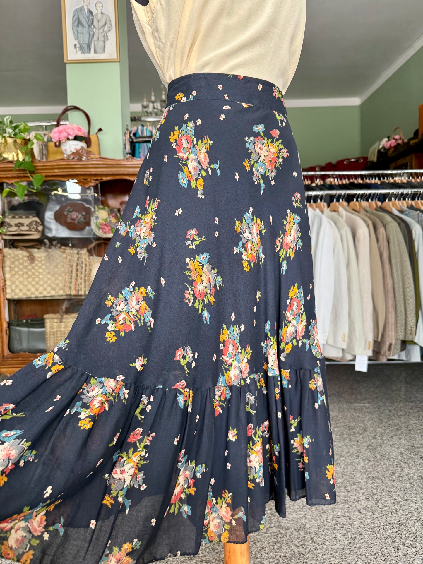 Gonna anni ‘70 fantasia bouquet - TG. 40