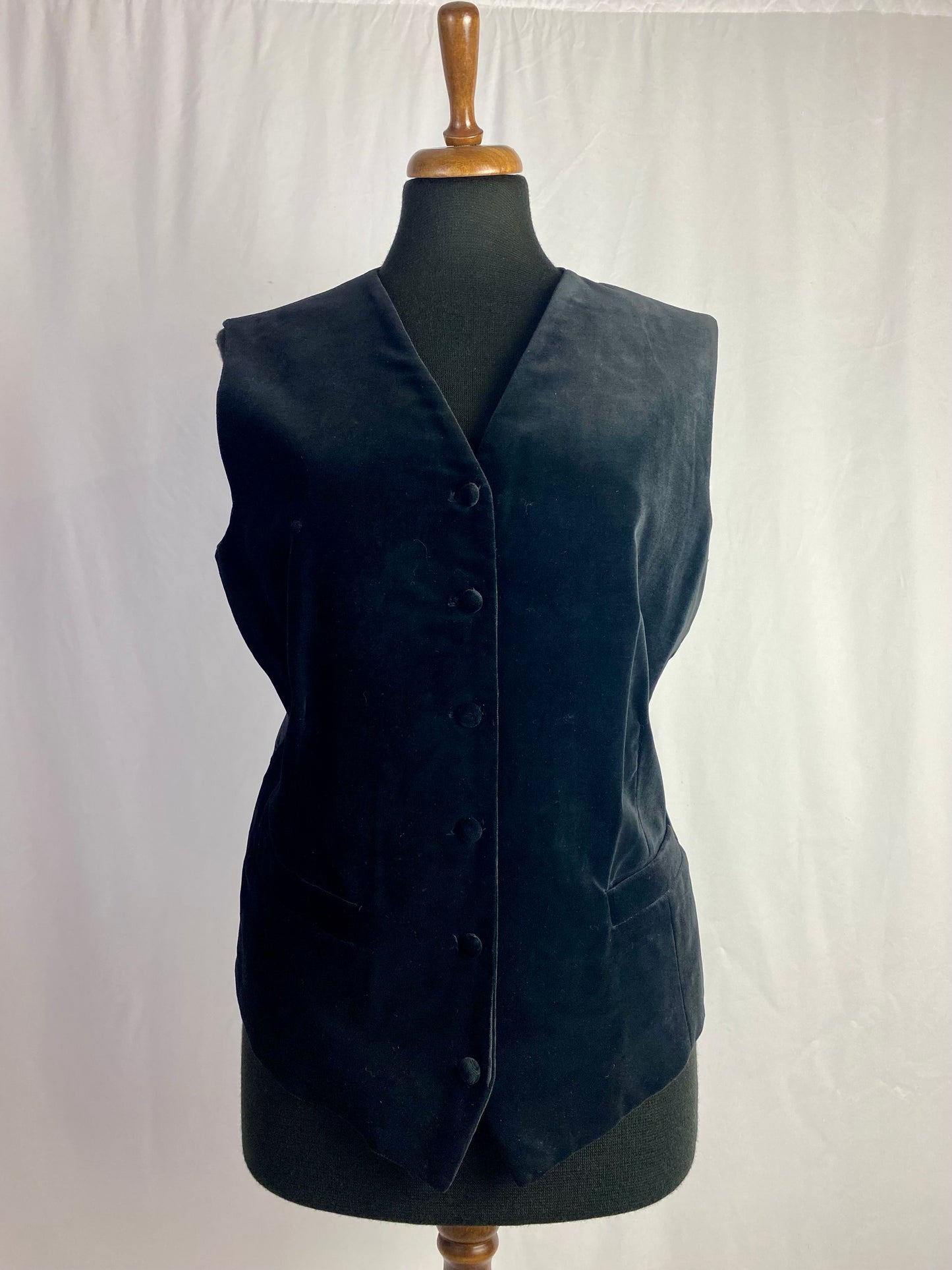 Gilet nero in velluto - TG. 44