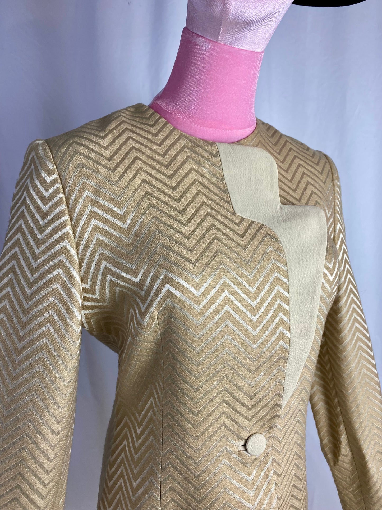 Giacca fantasia Chevron- TG. 40/42