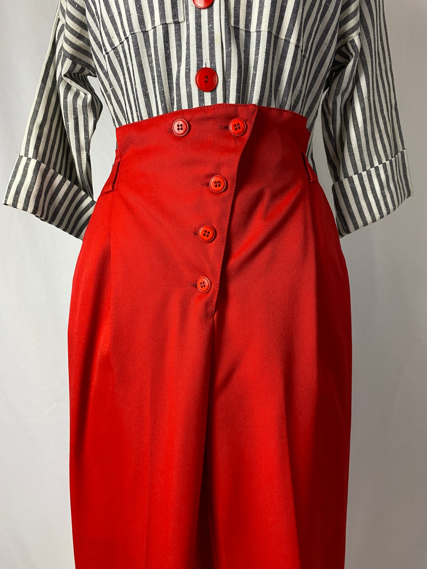 Pantaloni in lana rossi - TG. 38/40