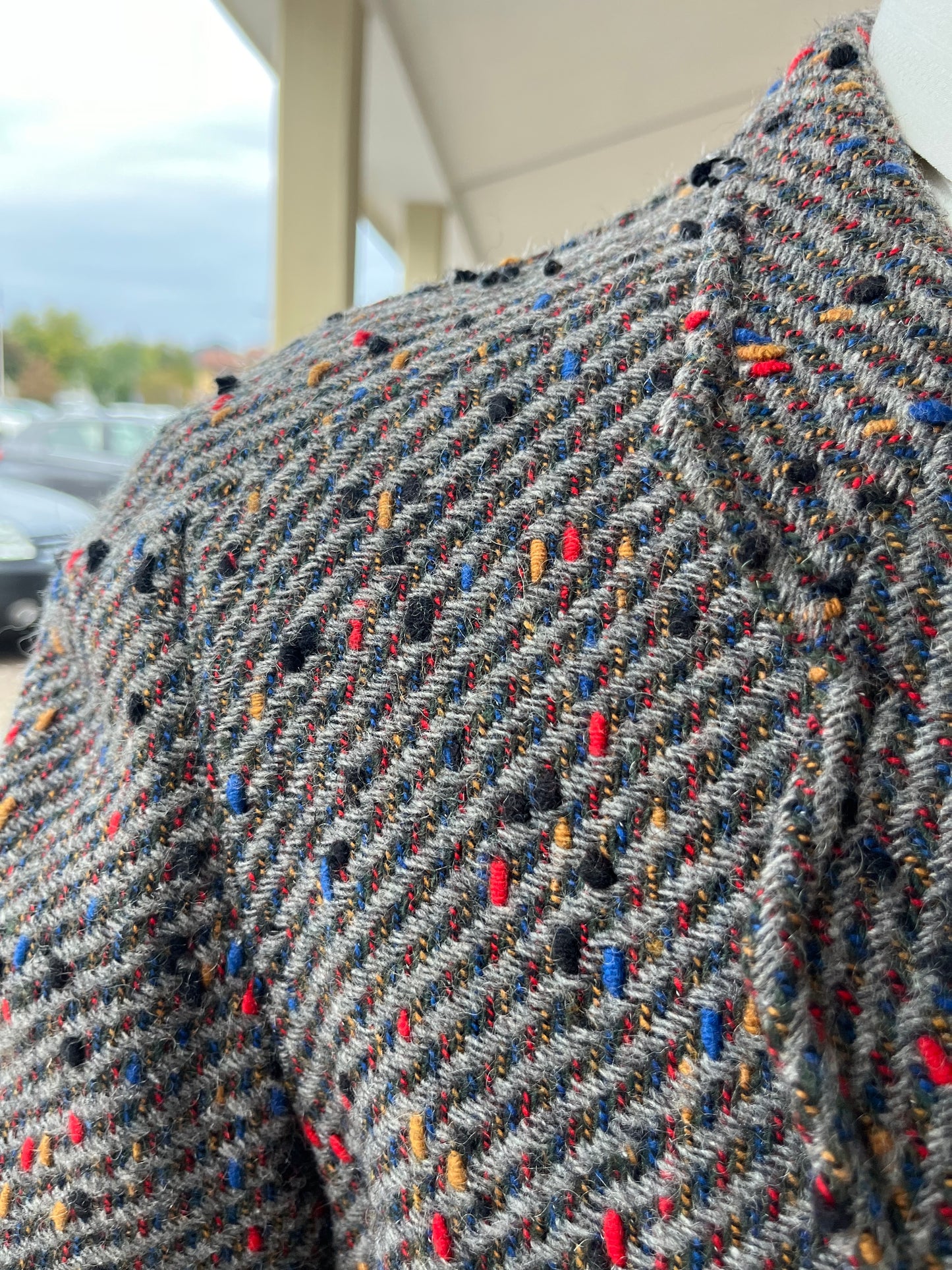 Giacca anni '80 in tweed tg. 50