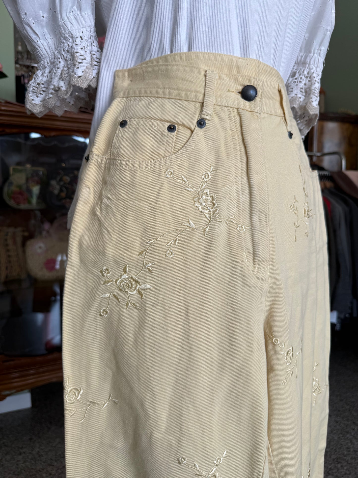 Pantaloni con ricami - TG. 38