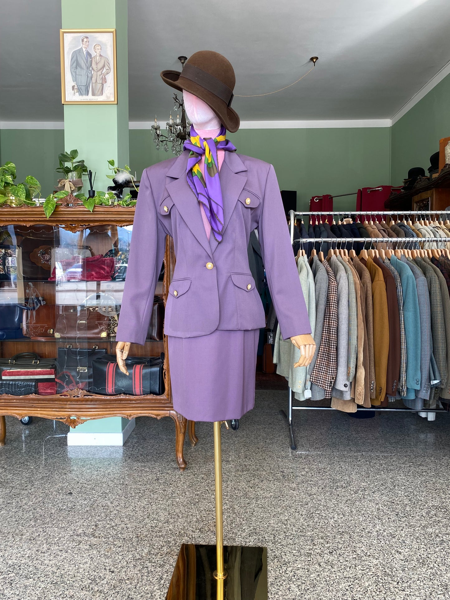 Tailleur anni ‘90 color malva - TG. 40/42