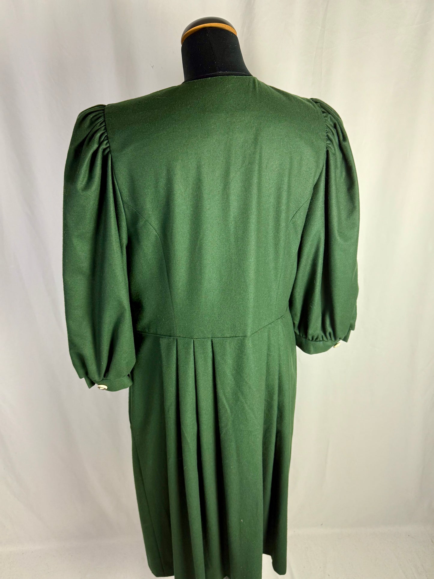 Abito tirolese verde bosco in pura lana - TG. 44
