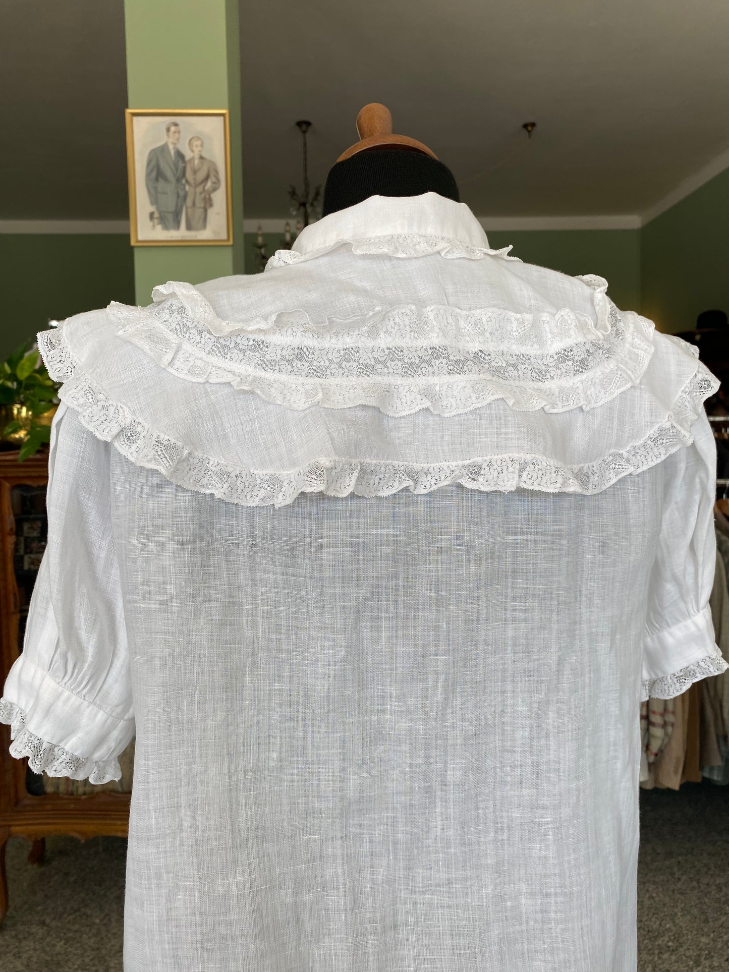 Camicia in garza di cotone anni ‘40 - TG. 38/40