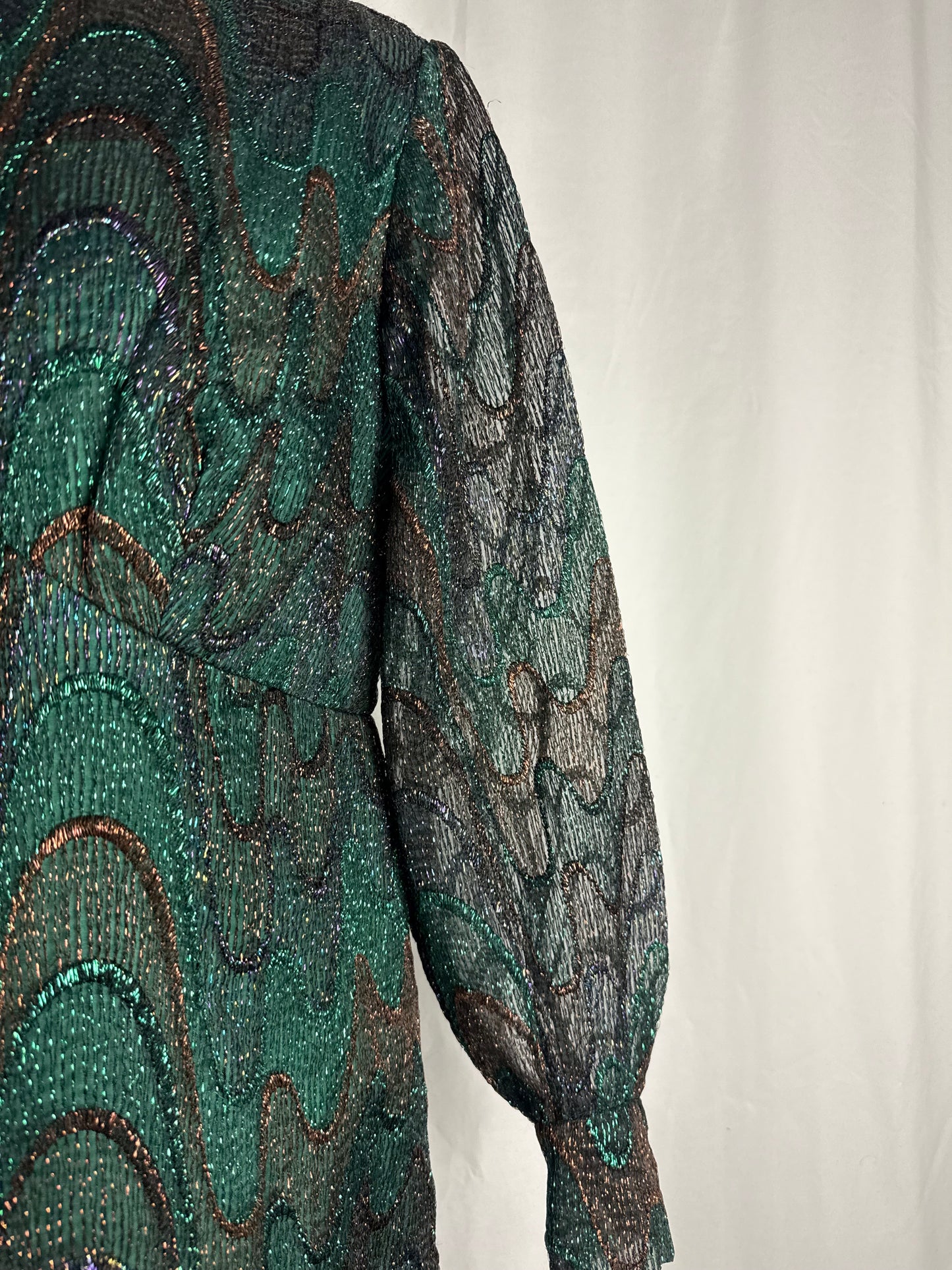 Abito sartoriale anni ‘60 in lurex- TG. 42/44