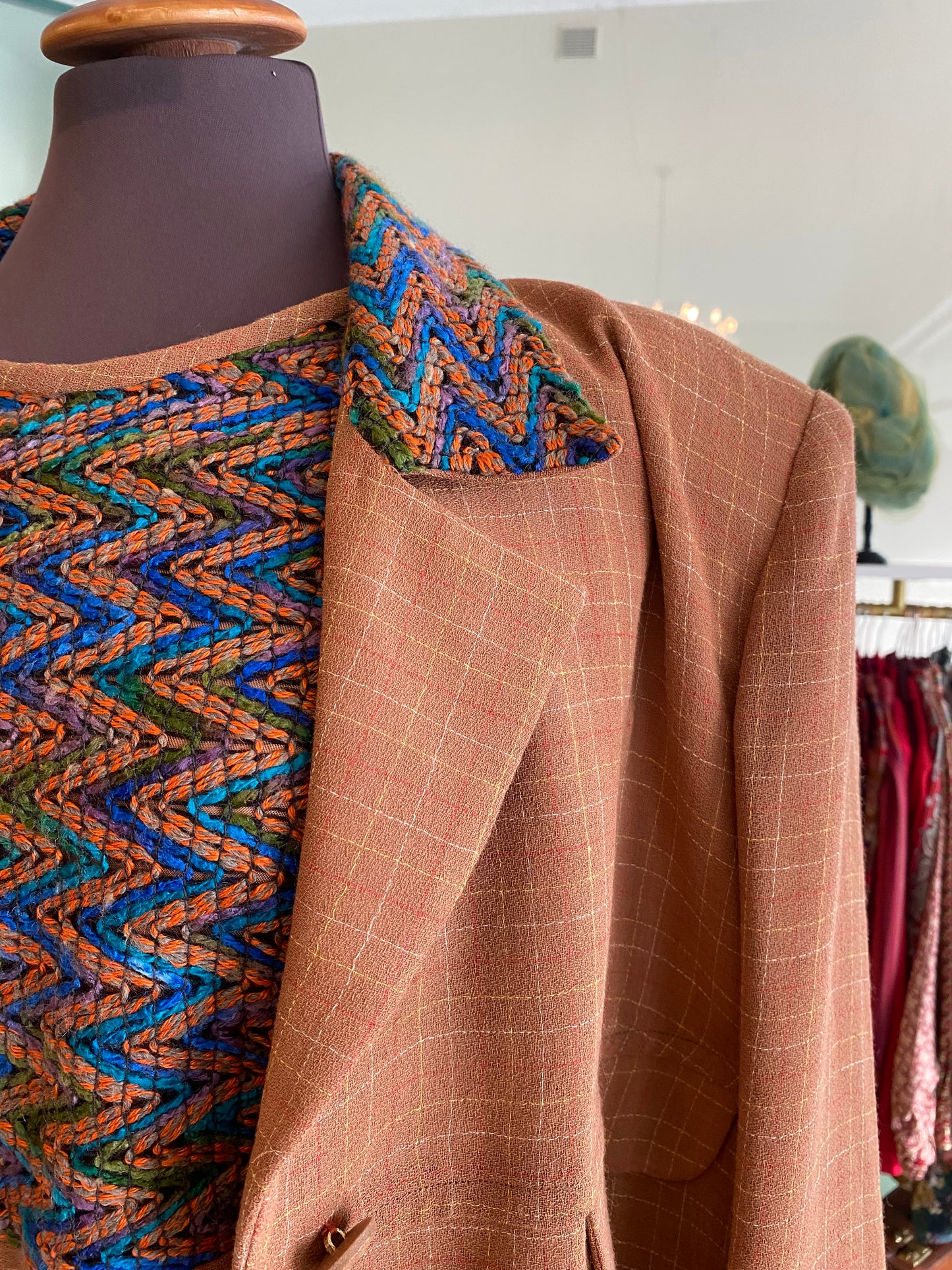Tailleur giacca + abito anni ‘70 - TG. 50