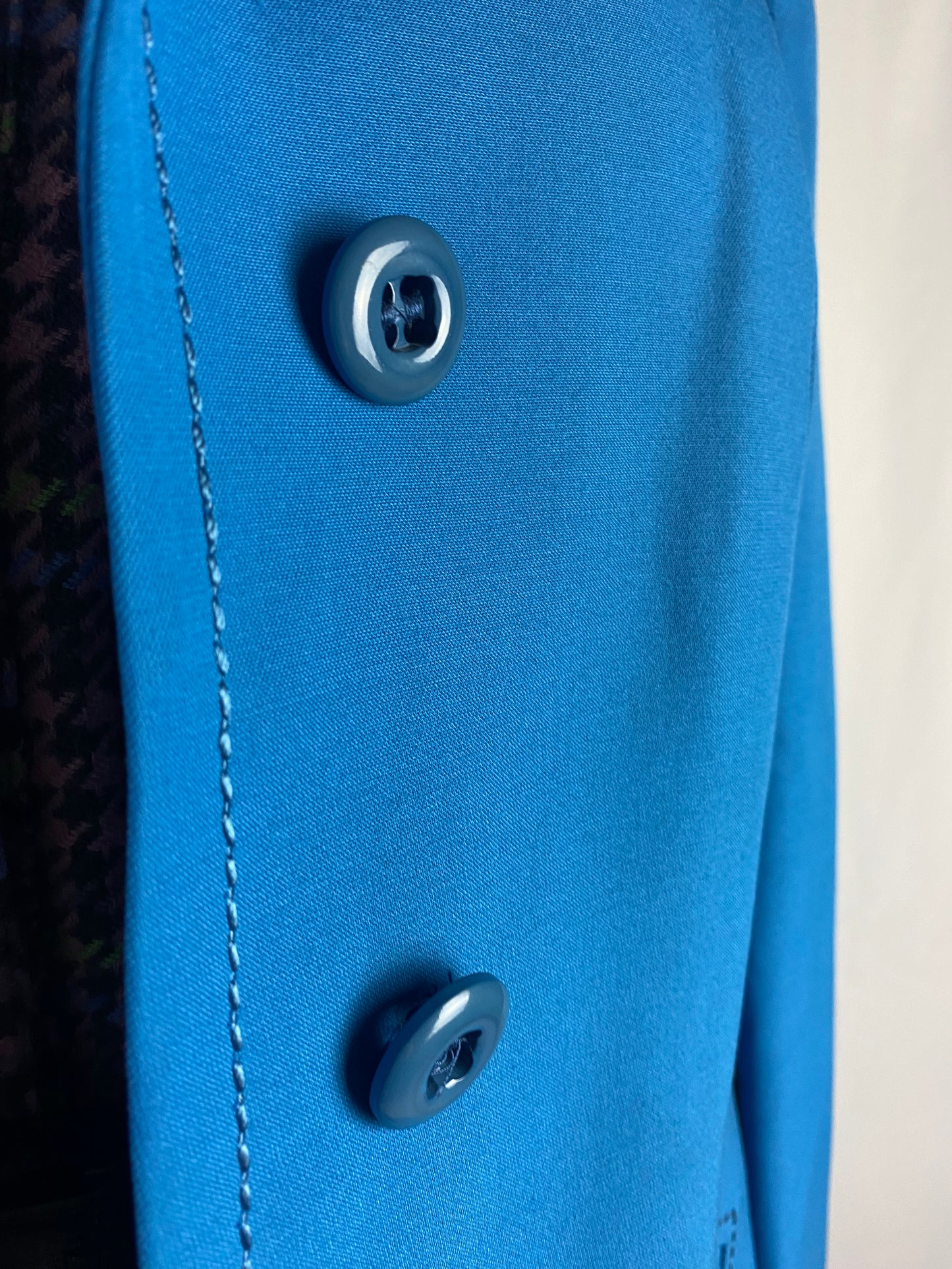 Cappotto anni ‘70 azzurro - nuovo fondo di magazzino - TG. 40/42