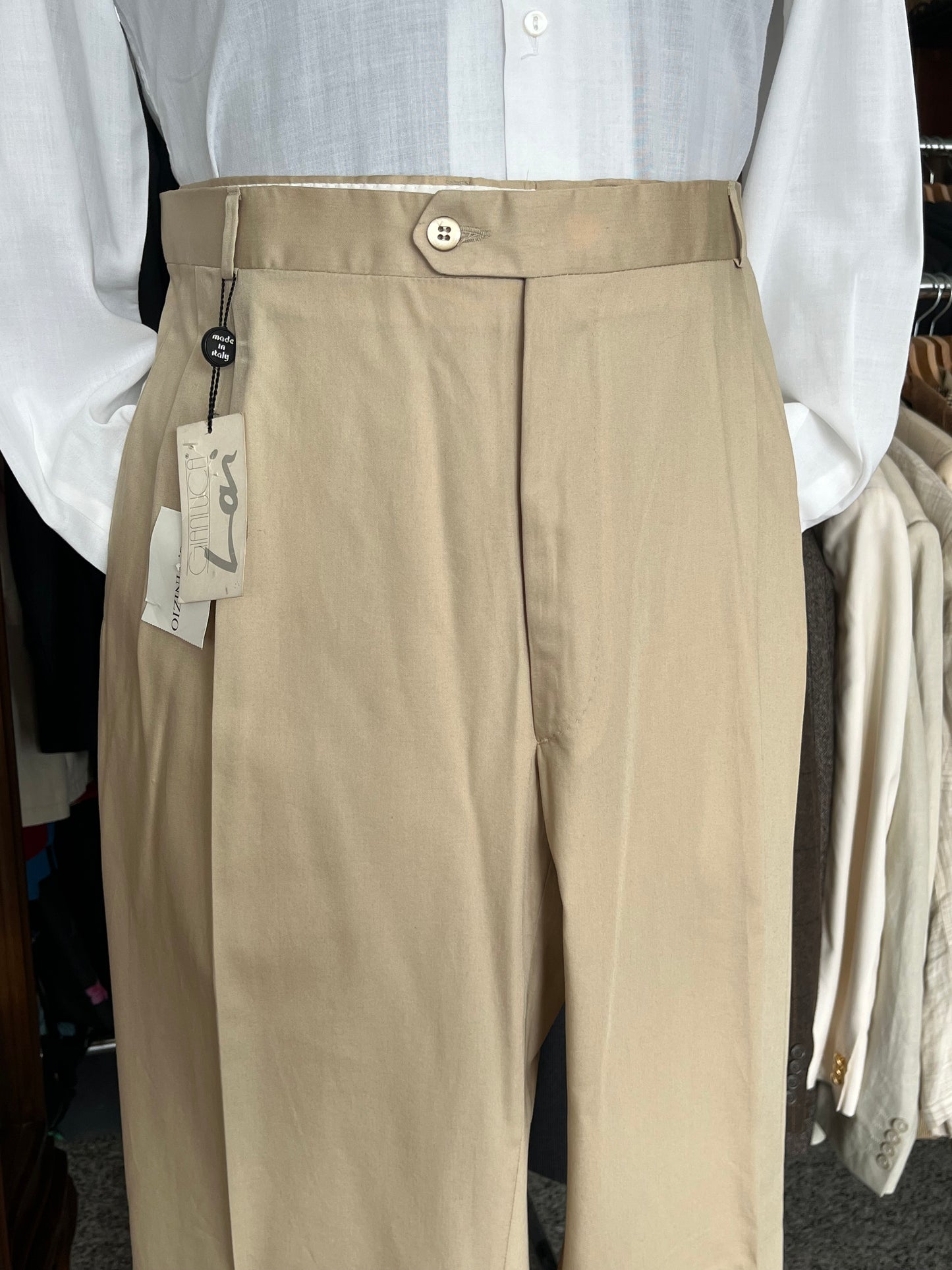 Calzoni in cotone crema tg. 62