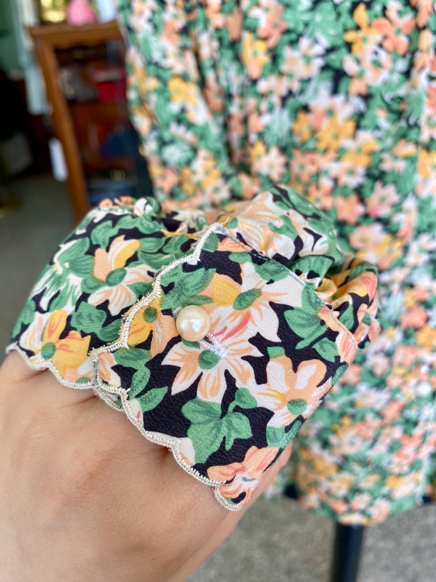 Camicia in seta fantasia floreale - TG. 48