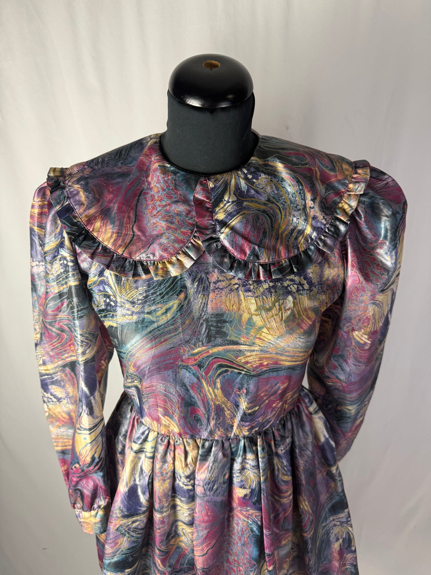 Abito anni ‘80 stampa marmorizzata - TG. 40
