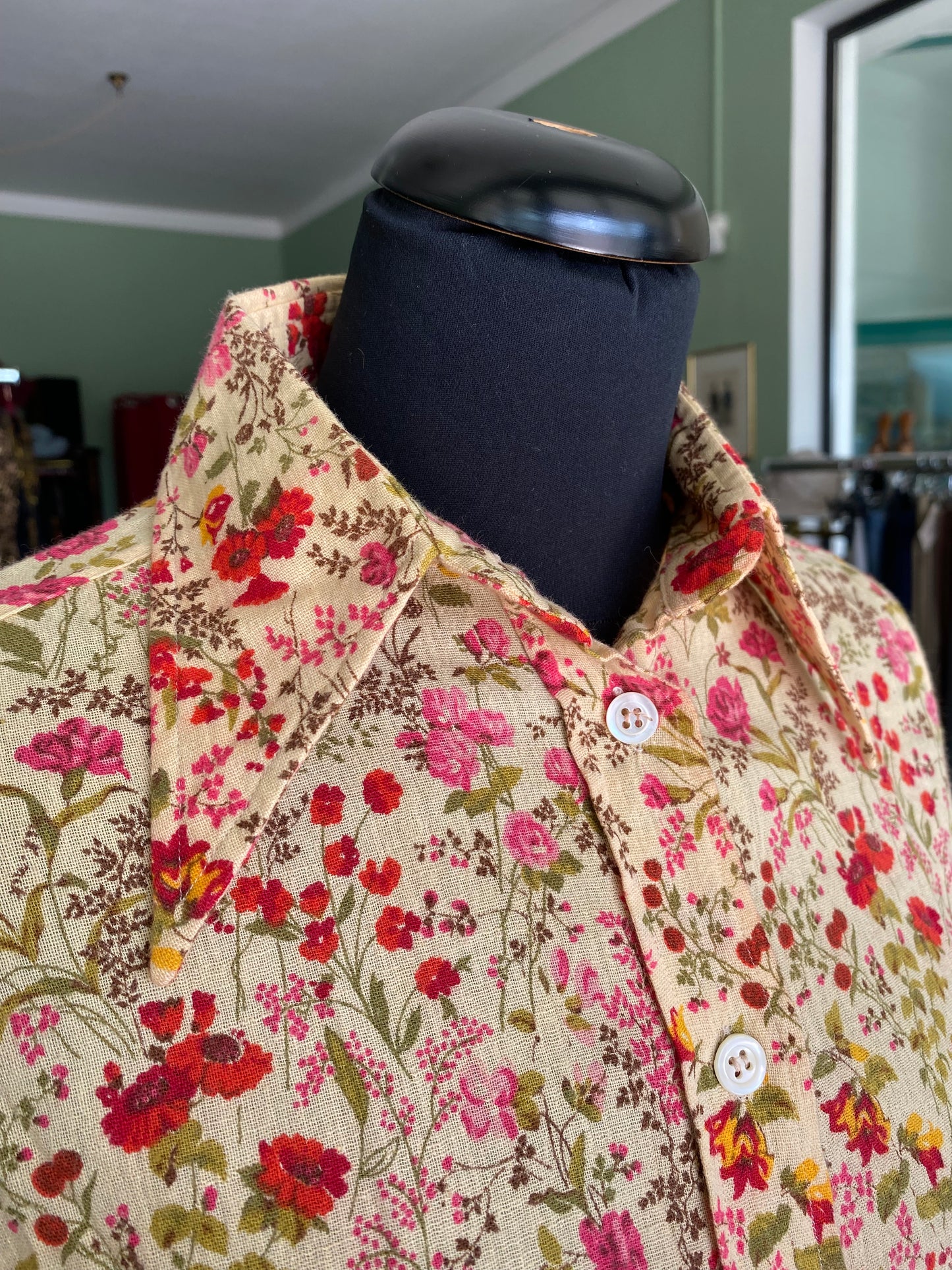 Camicia anni ‘70 stampa floreale - TG. 38/40